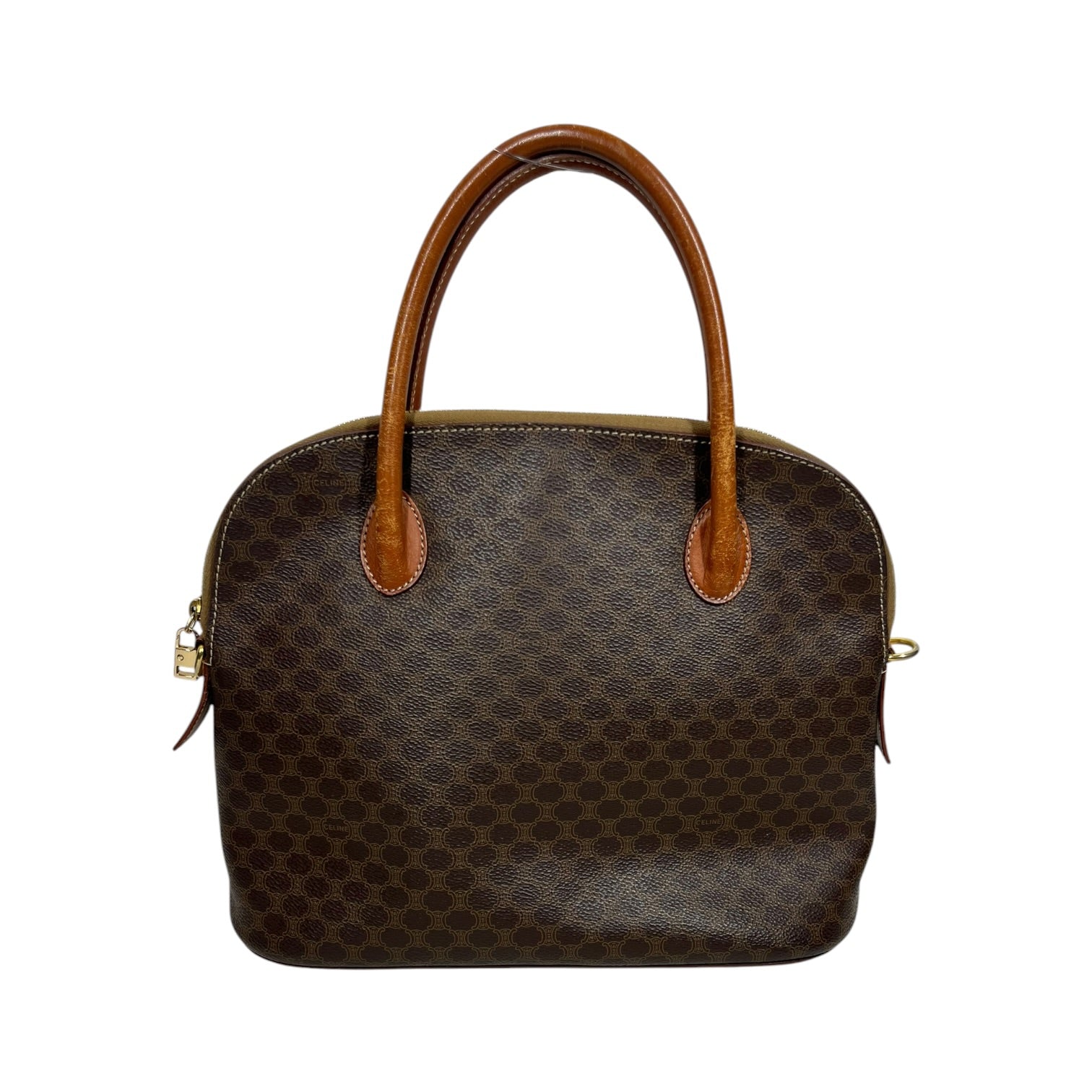 CELINE/Hand Bag/Monogram/Leather/CML/Vintage Macadam Tote Bag view 2