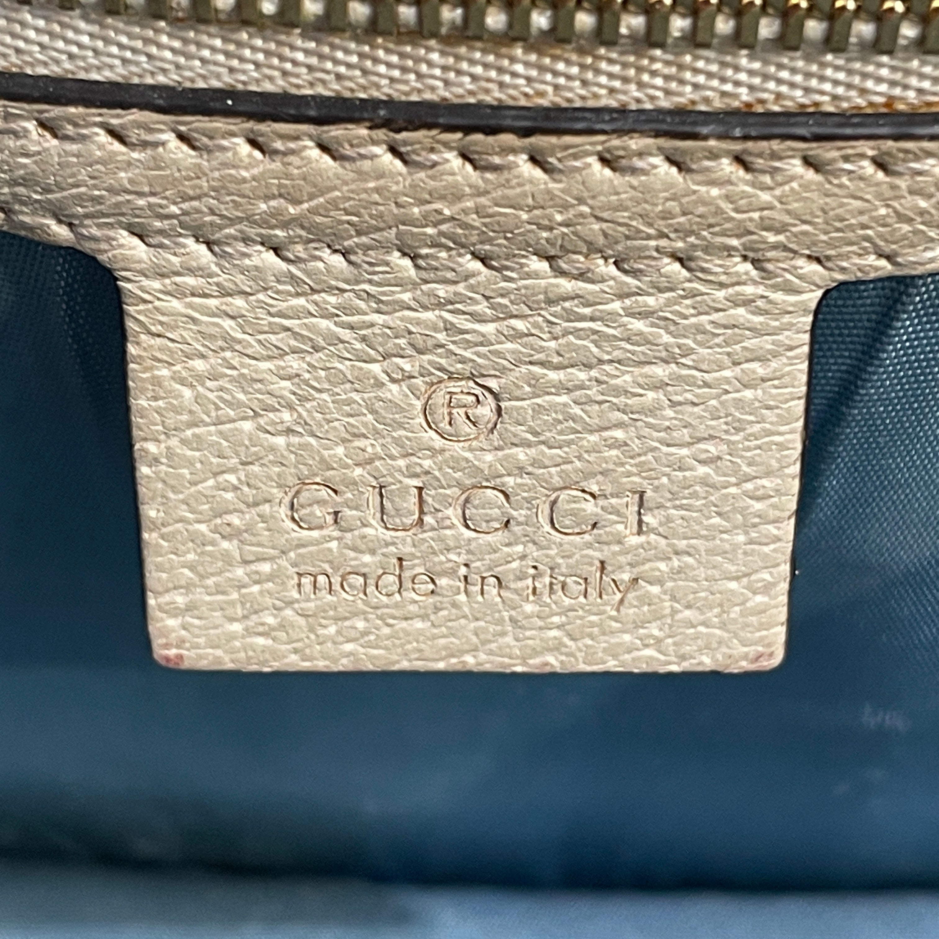 GUCCI/Cross Body Bag/All Over Print/Leather/CRM/Sylvie Bee Star view 6