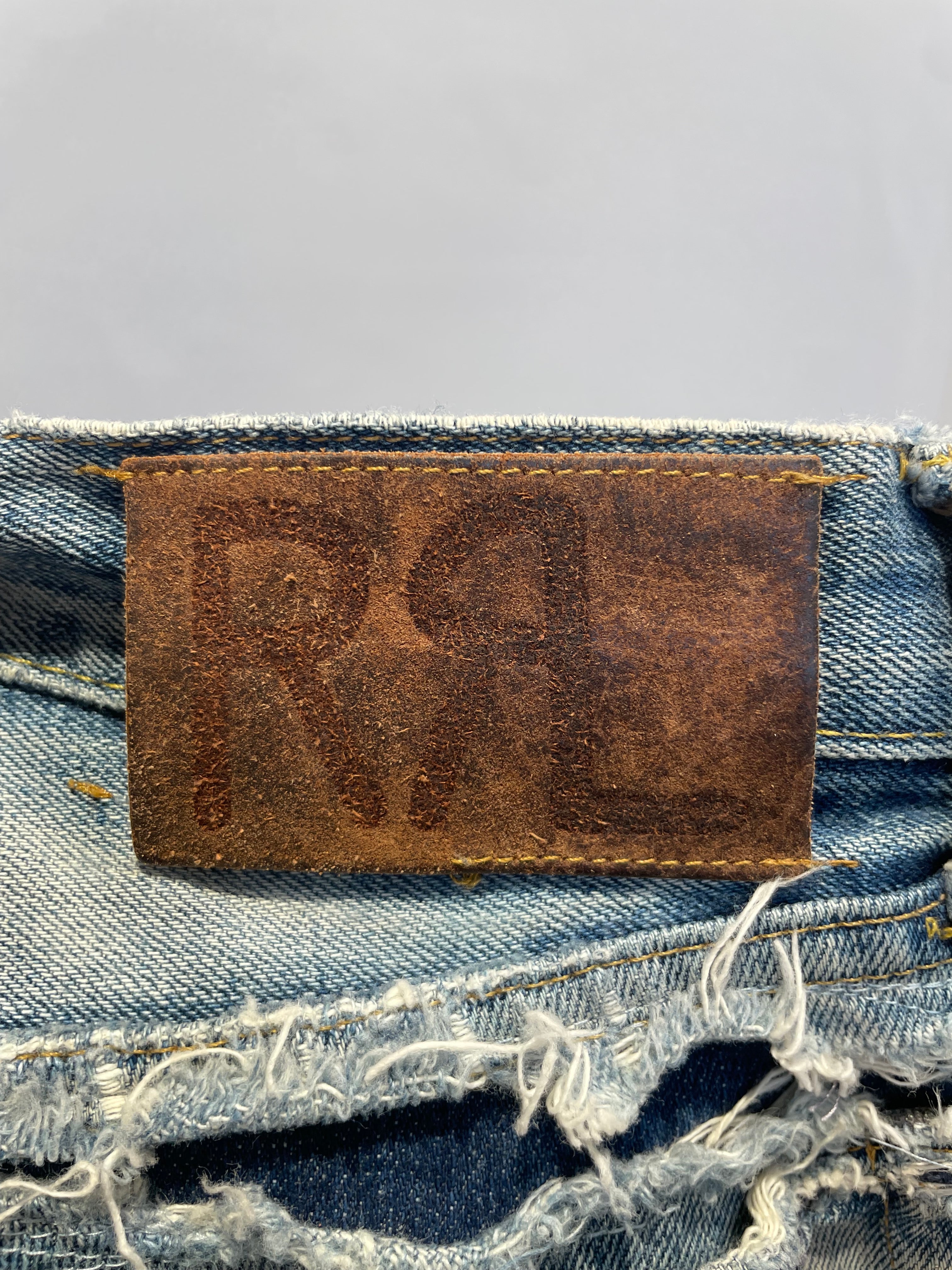 RRL/Pants/36/Denim/IDG/All Over Print/DISTRESSED view 4