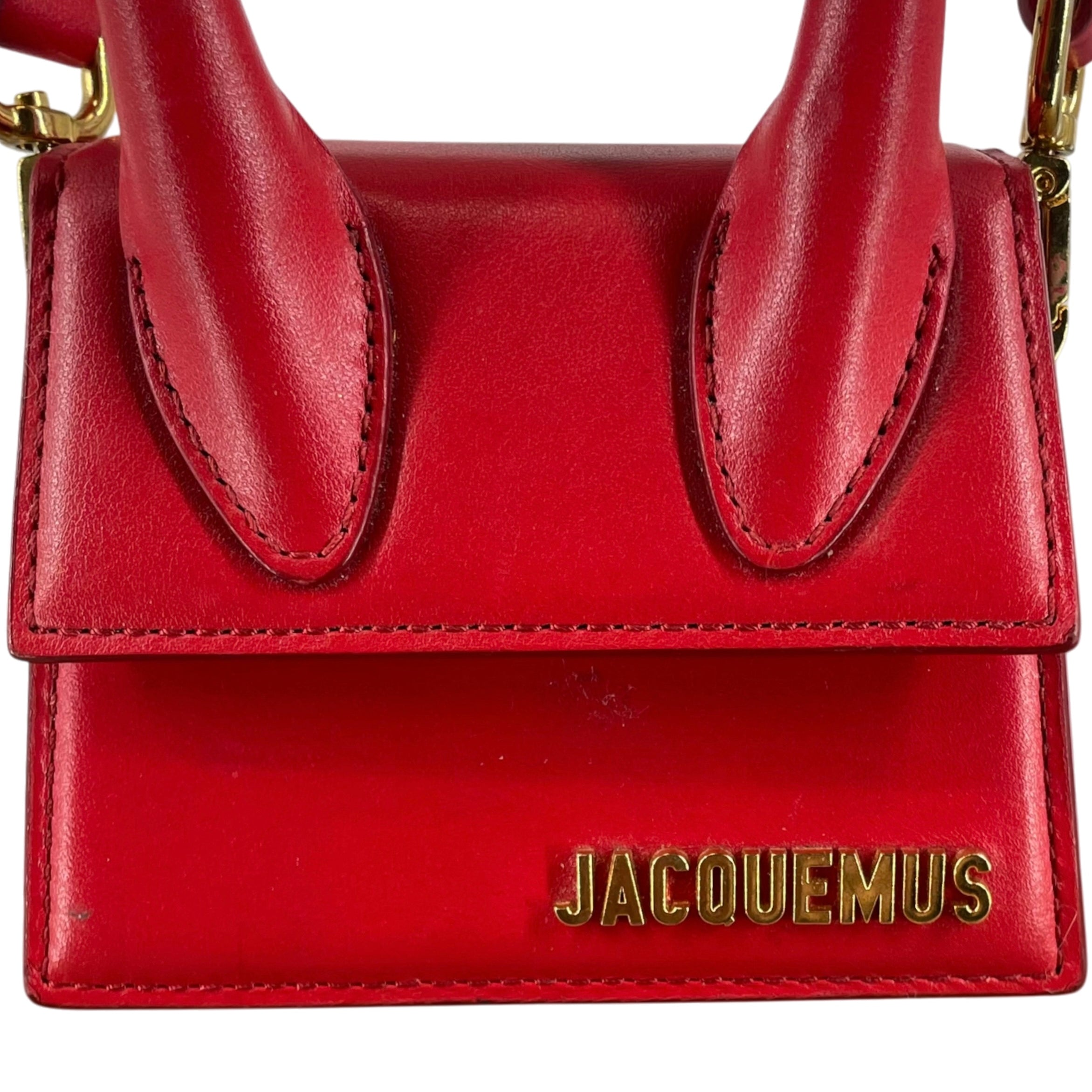 JACQUEMUS/Bag/Leather/RED/RED LE CHIQUITO BAG view 7