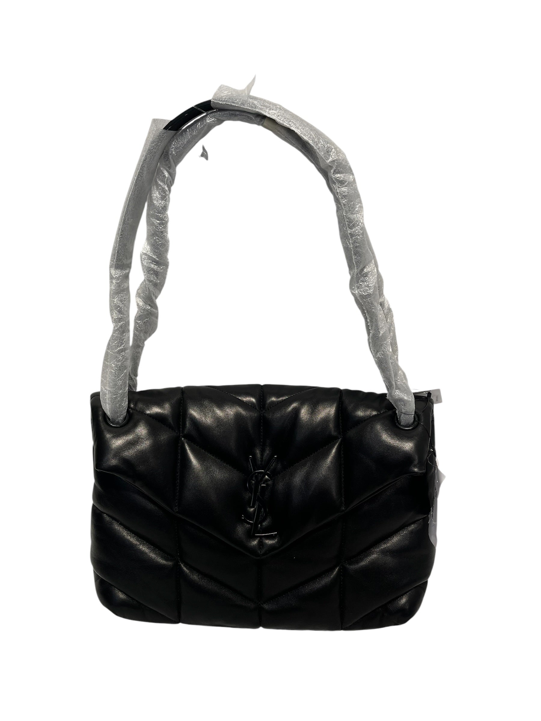 YVES SAINT LAURENT/Bag/Lambskin/BLK/LRGE MONO LOULOU PUFFER view 1