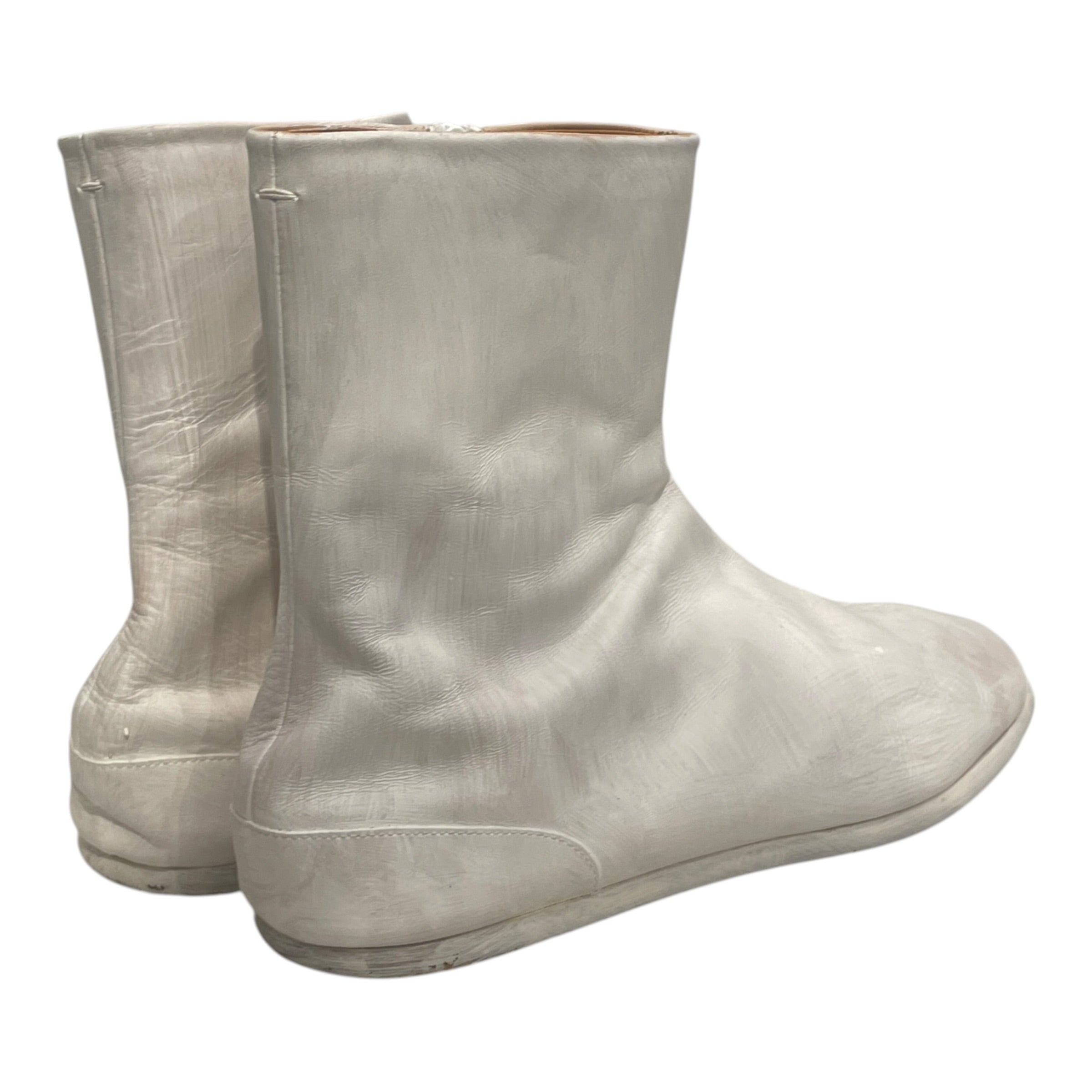 Maison Margiela/Boots/EU 44/Leather/WHT/PAINTED TABI view 2