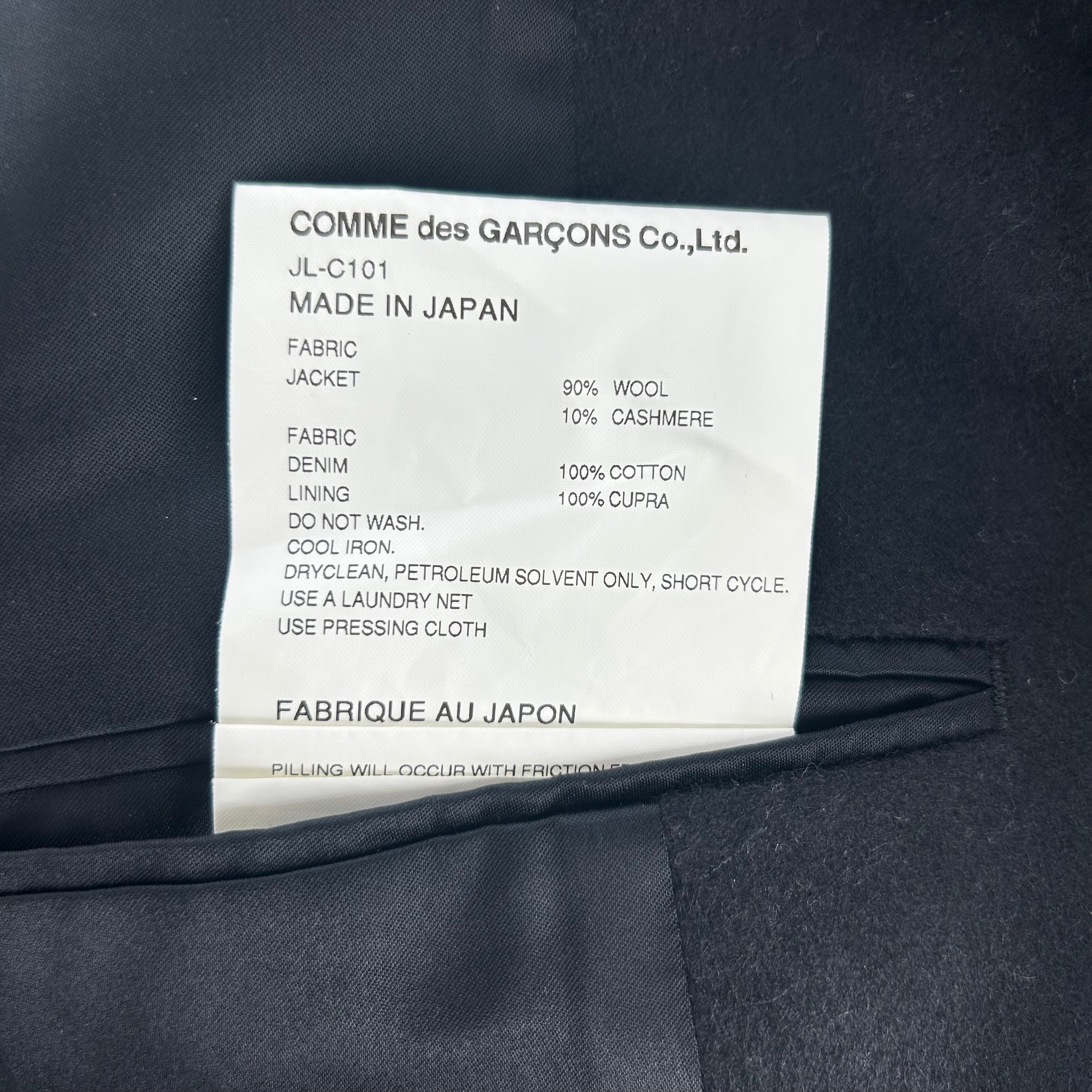 JUNYA WATANABE COMME des GARCONS/Levis CALIFORNIA/Trench Coat/L/Wool/BLK/JL-C101 MIXED MEDIA view 4