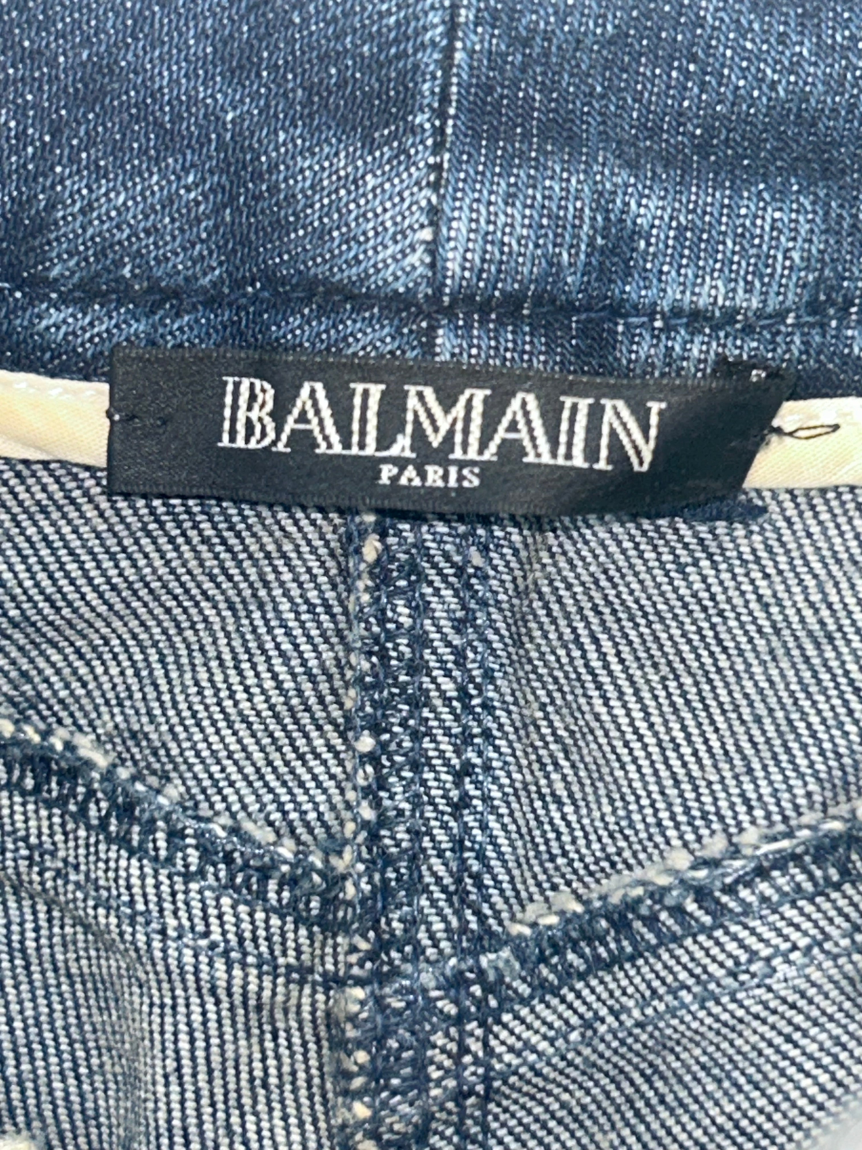 BALMAIN/Bottoms/38/Cotton/BLU/0556-264N view 5