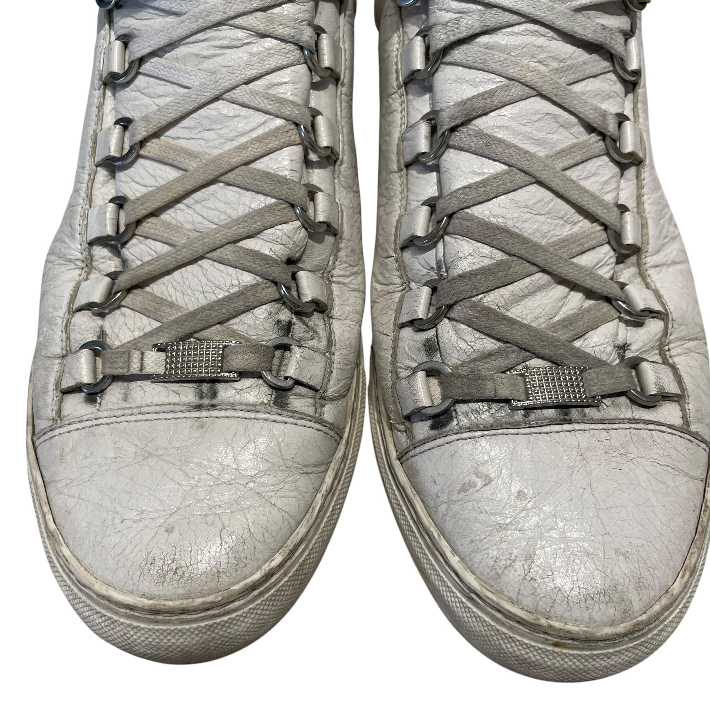BALENCIAGA/Low-Sneakers/US 9/Leather/WHT/ARENA SNEAKERS view 4