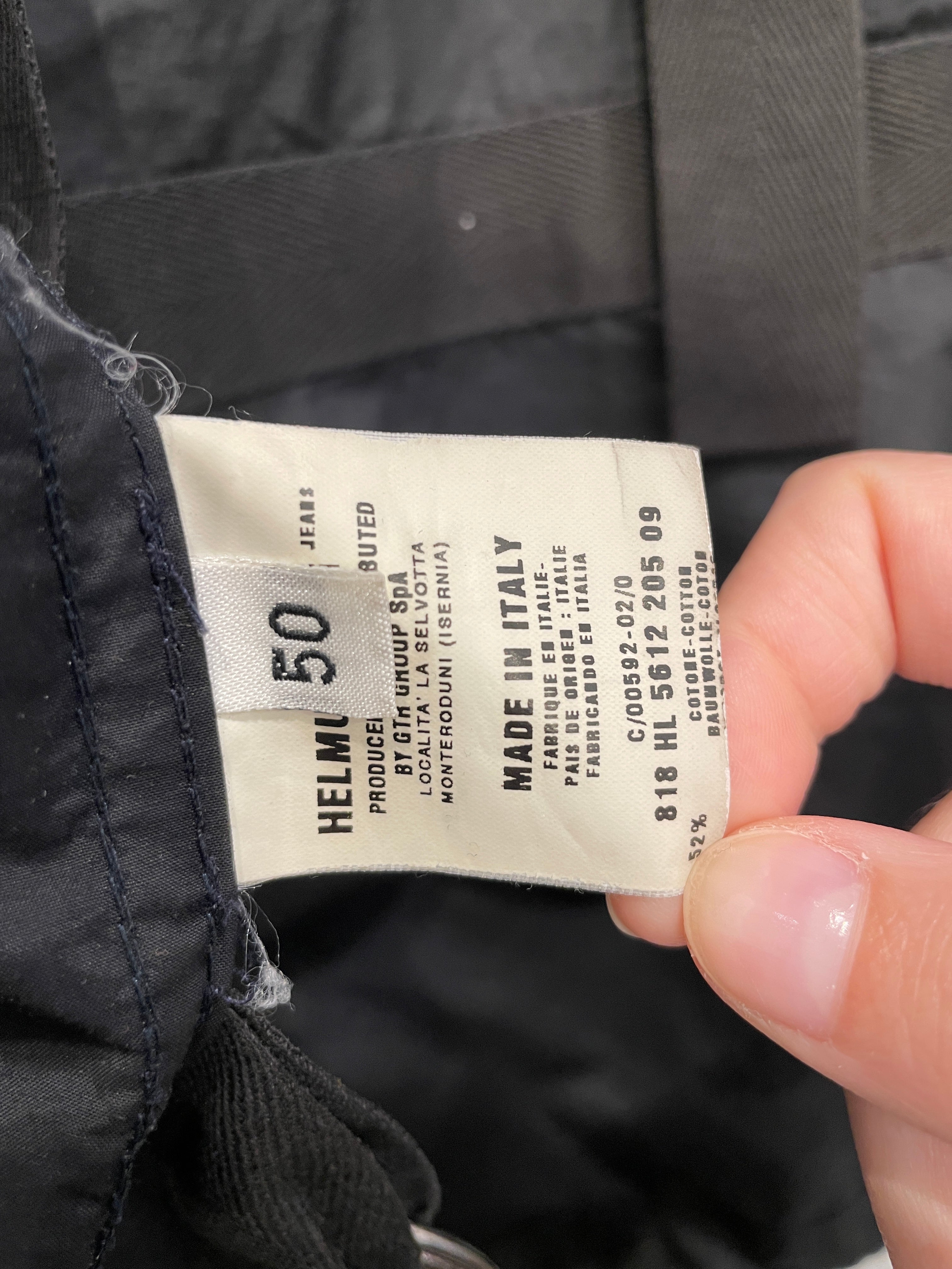 Helmut Lang/Jacket/M/Cotton/BLK/SS01 BUTTON STRAPS view 4