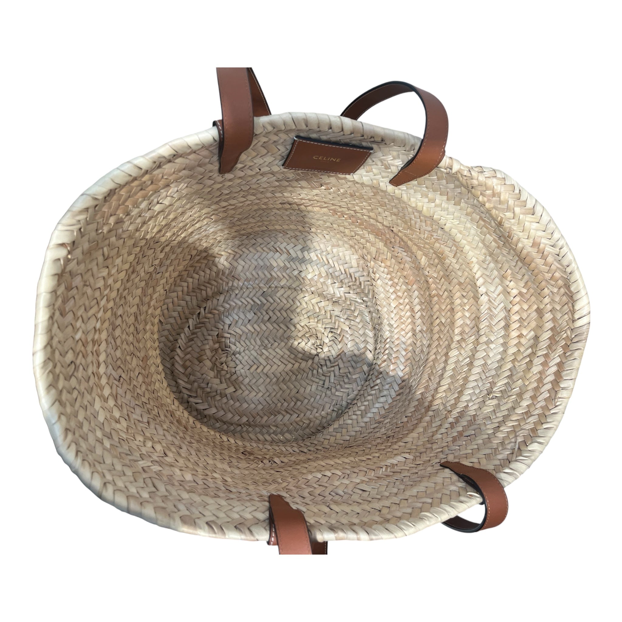 CELINE/Tote Bag/Border/BEG/CLASSIC PANIER TRIOMPHE WOVEN view 4