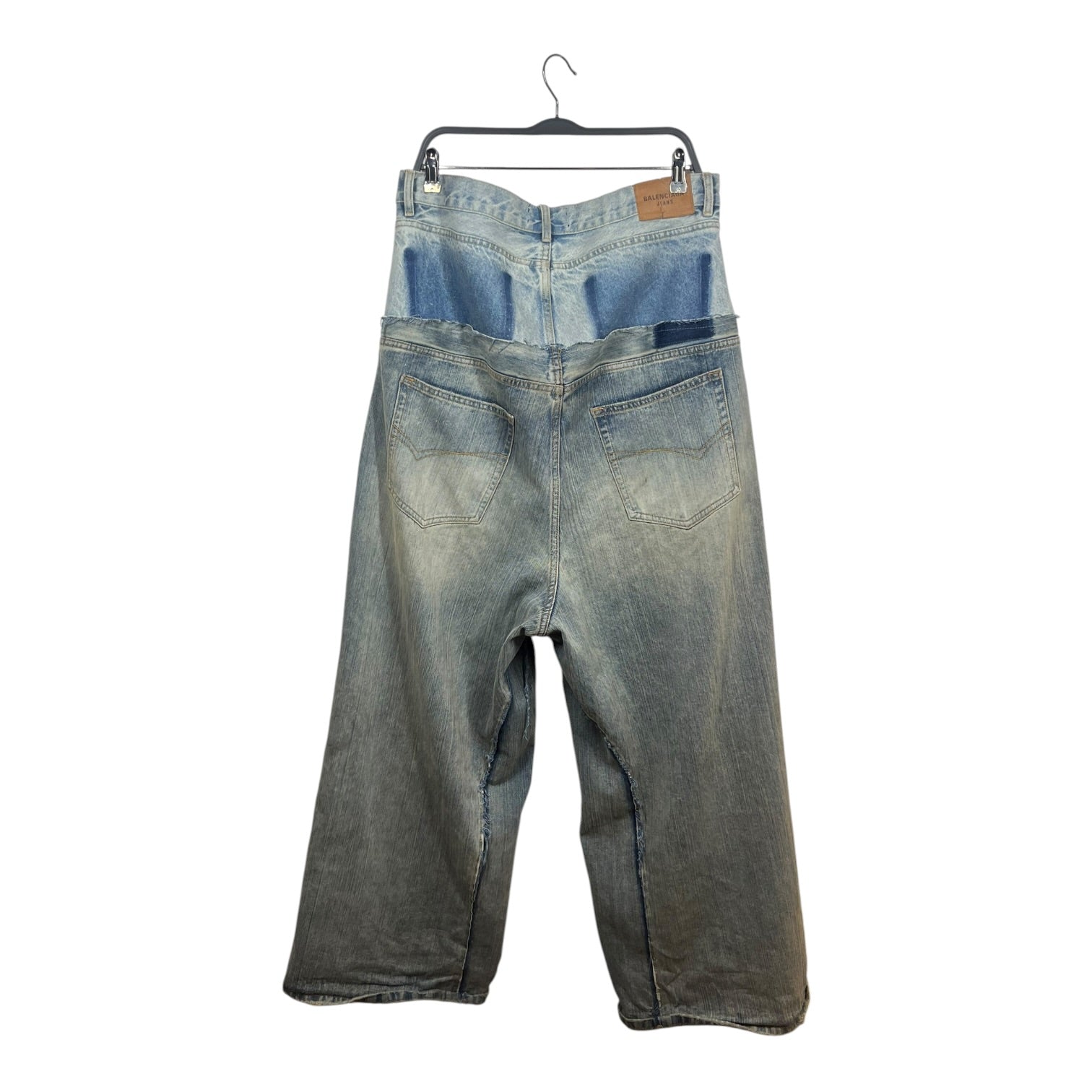BALENCIAGA/Pants/L/Cotton/BLU/double waist band view 2