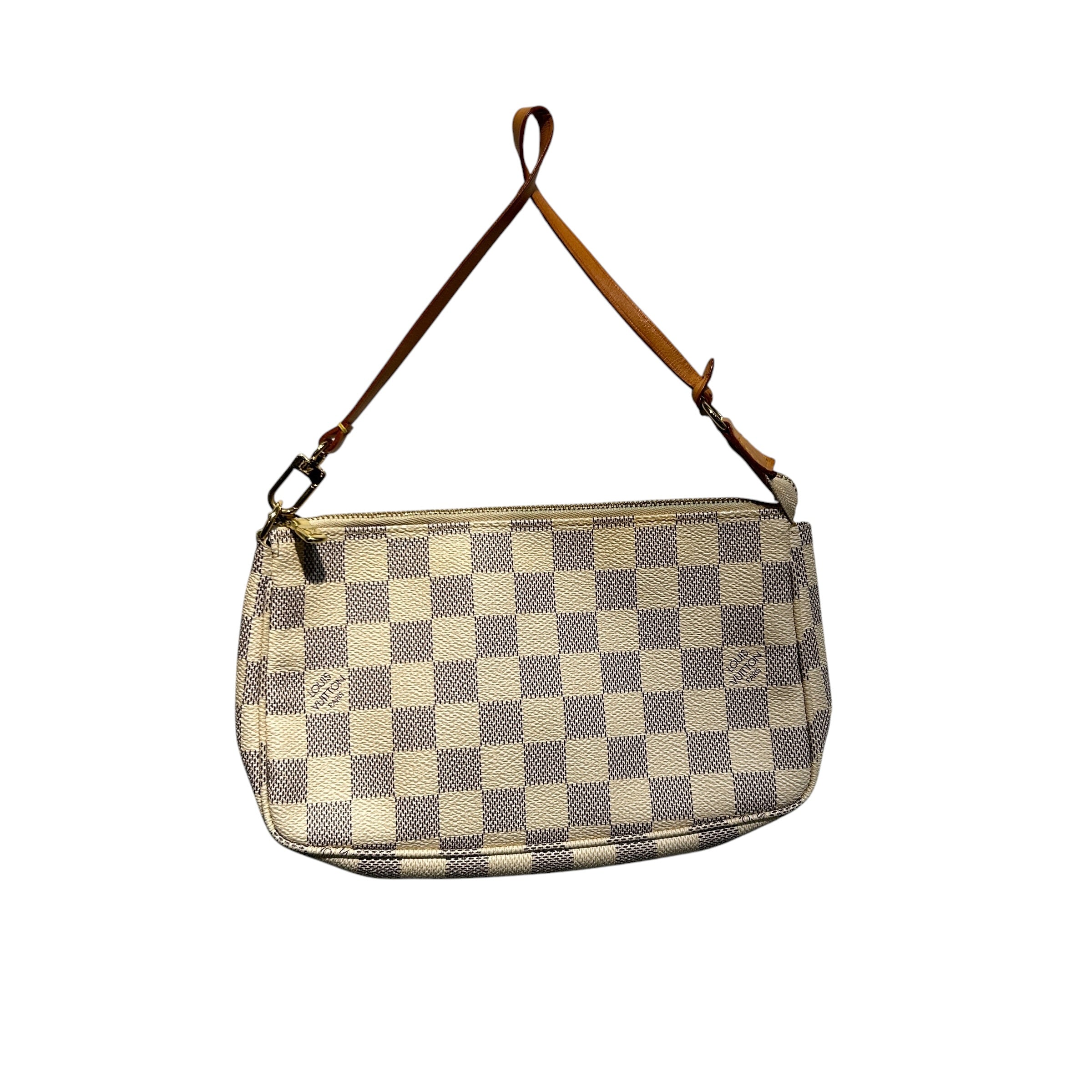 LOUIS VUITTON/Bag/Monogram/Leather/IVR/damier pochette view 6