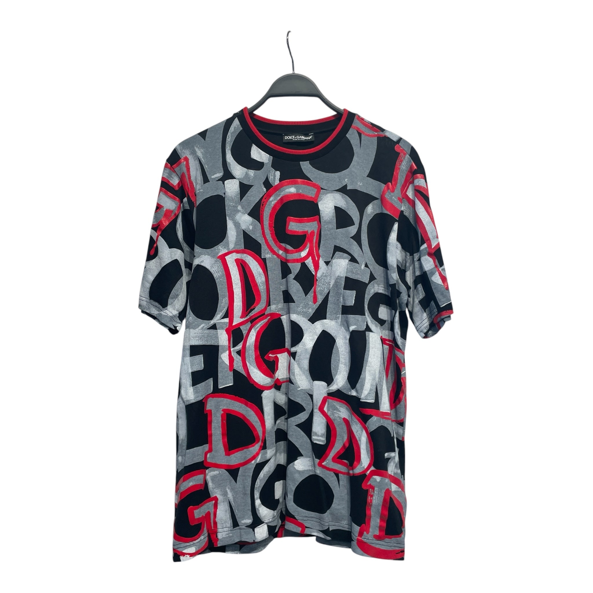 DOLCE&GABBANA/T-Shirt/52/Cotton/BLK/High Neck/All Over Print/ view 1