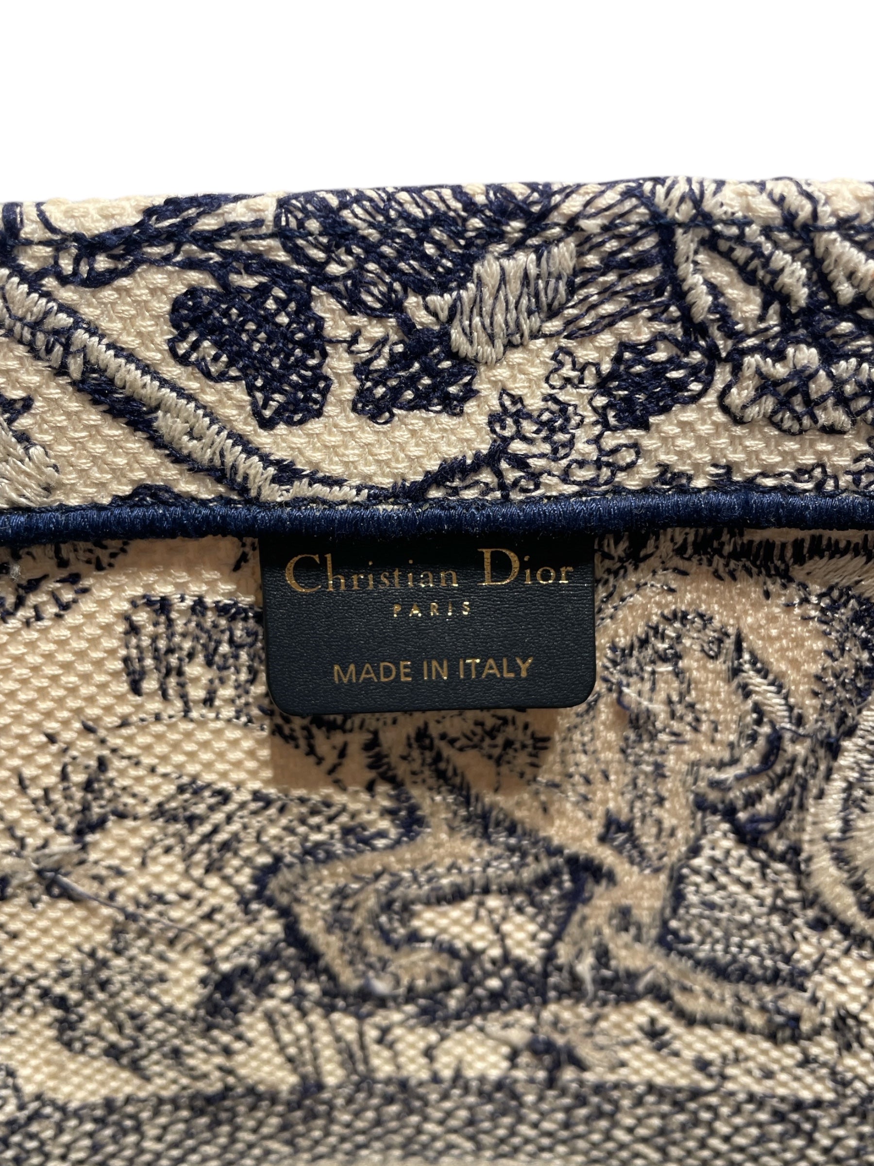 Christian Dior/Tote Bag/All Over Print/BLU/Book Tote Ecru and Blue Toile view 5