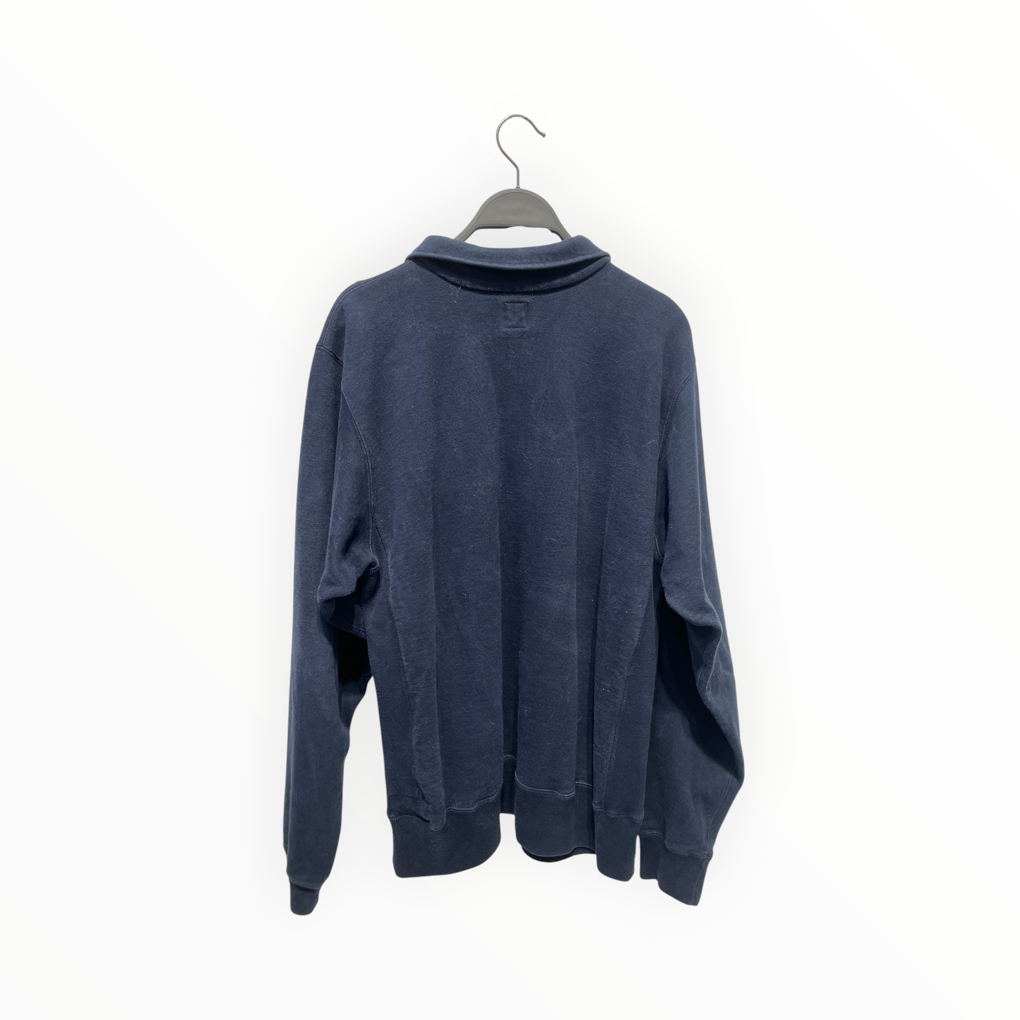 HUMAN MADE/Sweatshirt/M/Cotton/NVY/1/4 ZIP HEART LOGO view 2