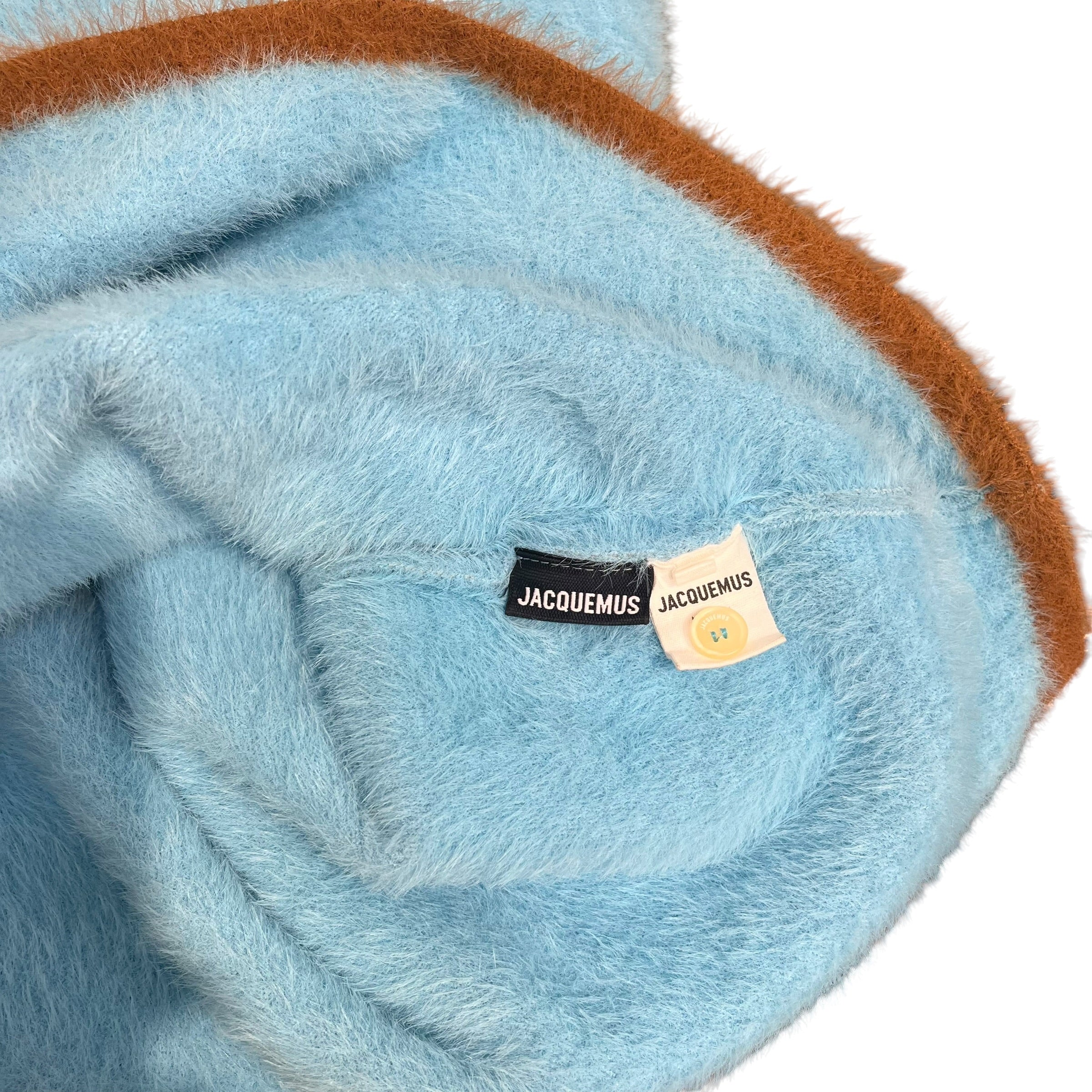 JACQUEMUS/Polo Shirt/M/Polyester/BLU/BROWN BOTTOM view 4
