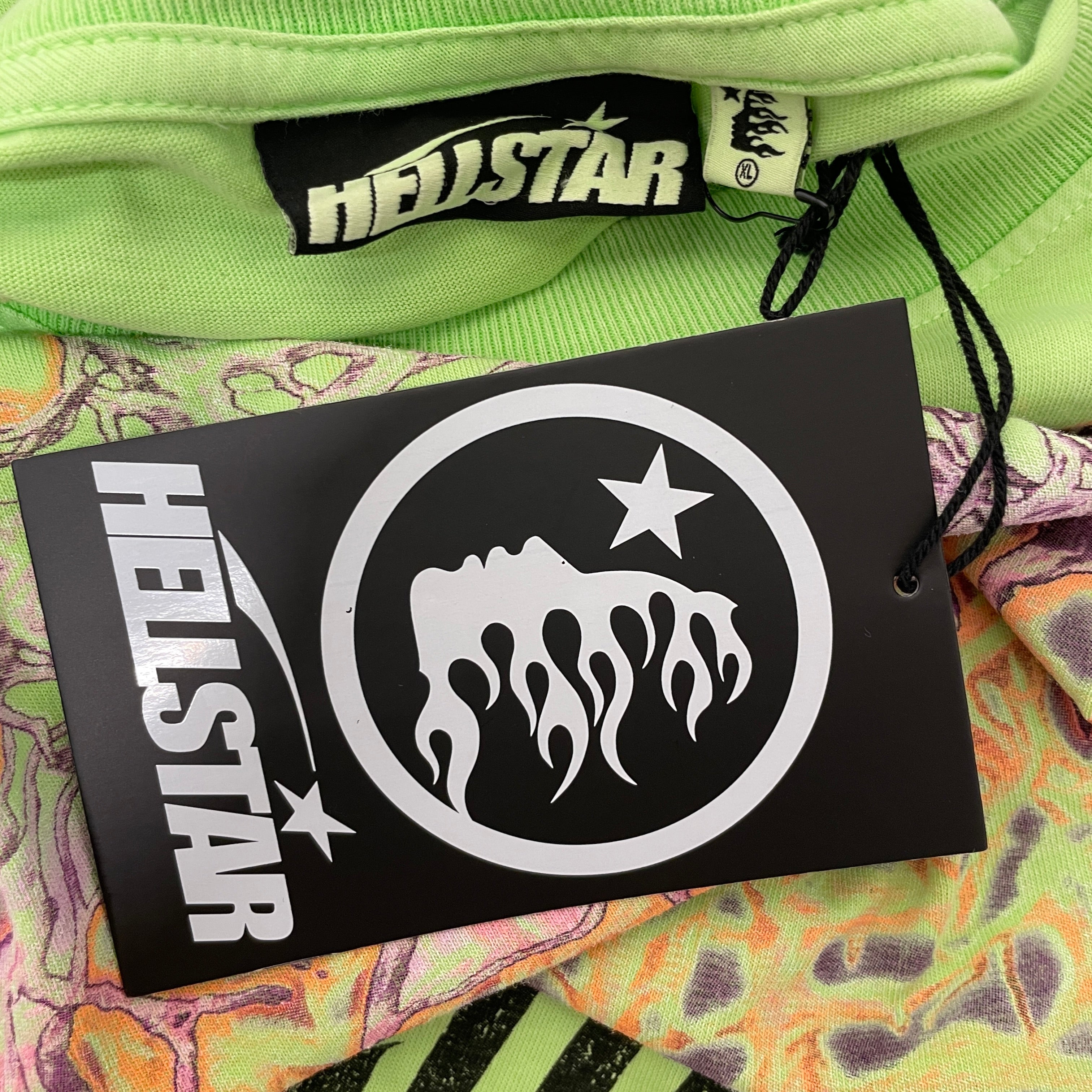 HELLSTAR/T-Shirt/XL/Cotton/GRN/Graphic/Test Print Shirt view 3