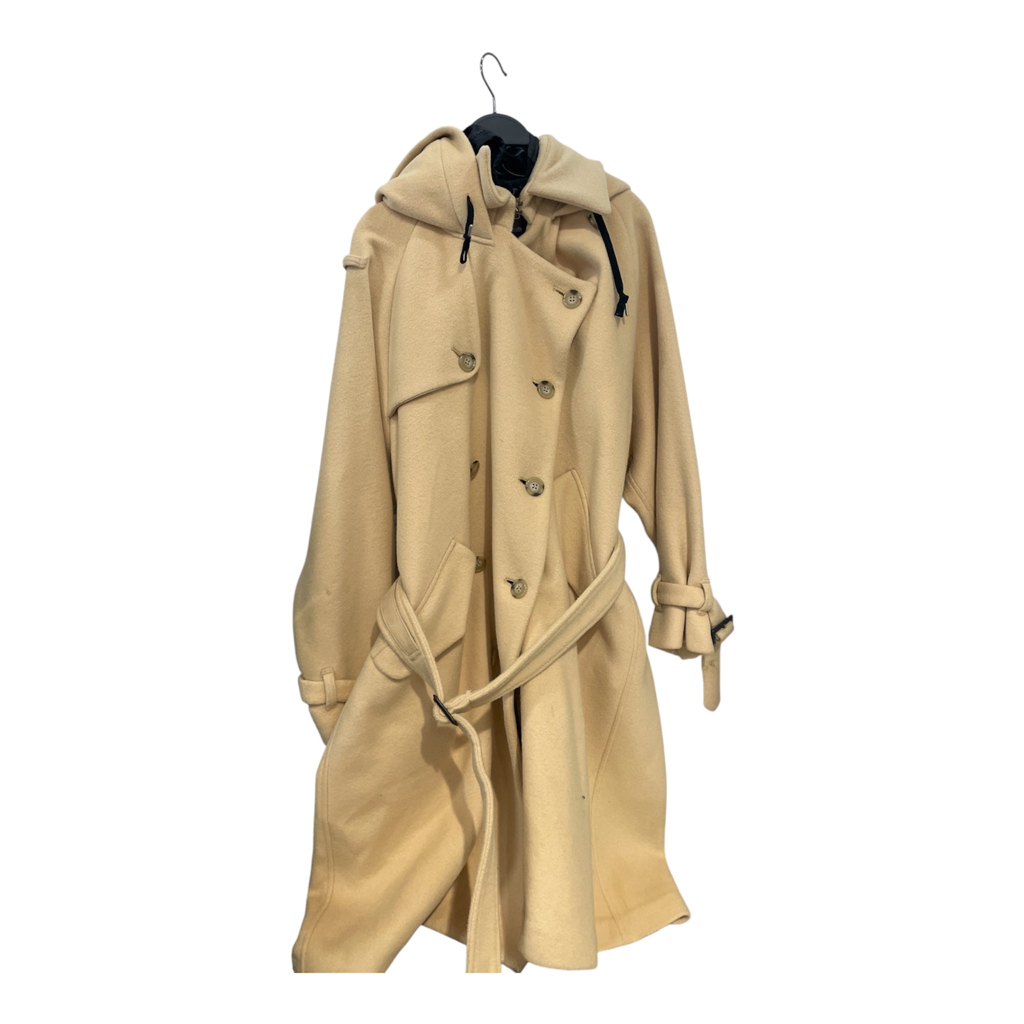FACETASM/Peacoat/3/Wool/IVR/facetasm hooded double breast view 1