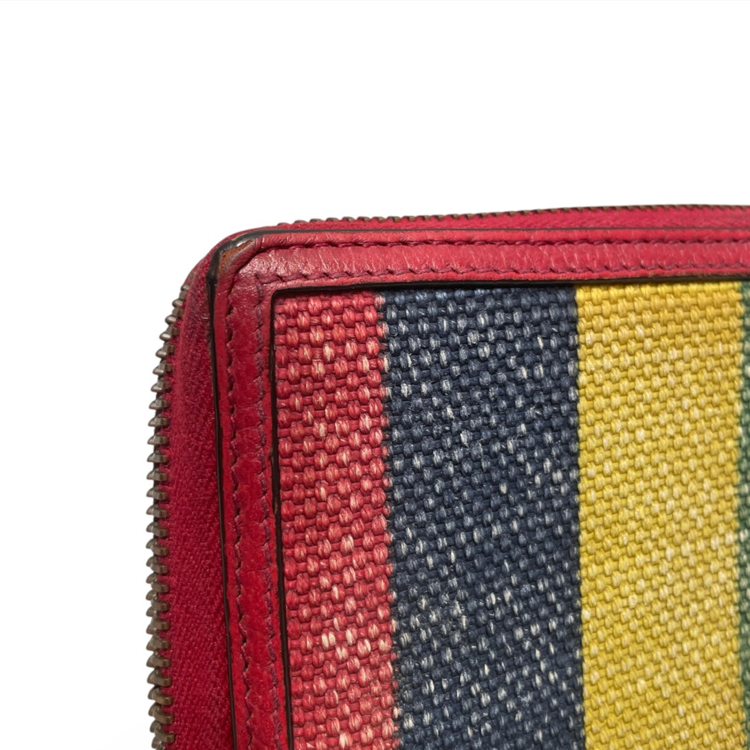 GUCCI/Long Wallet/Stripe/Cotton/MLT/L's/rainbow view 6
