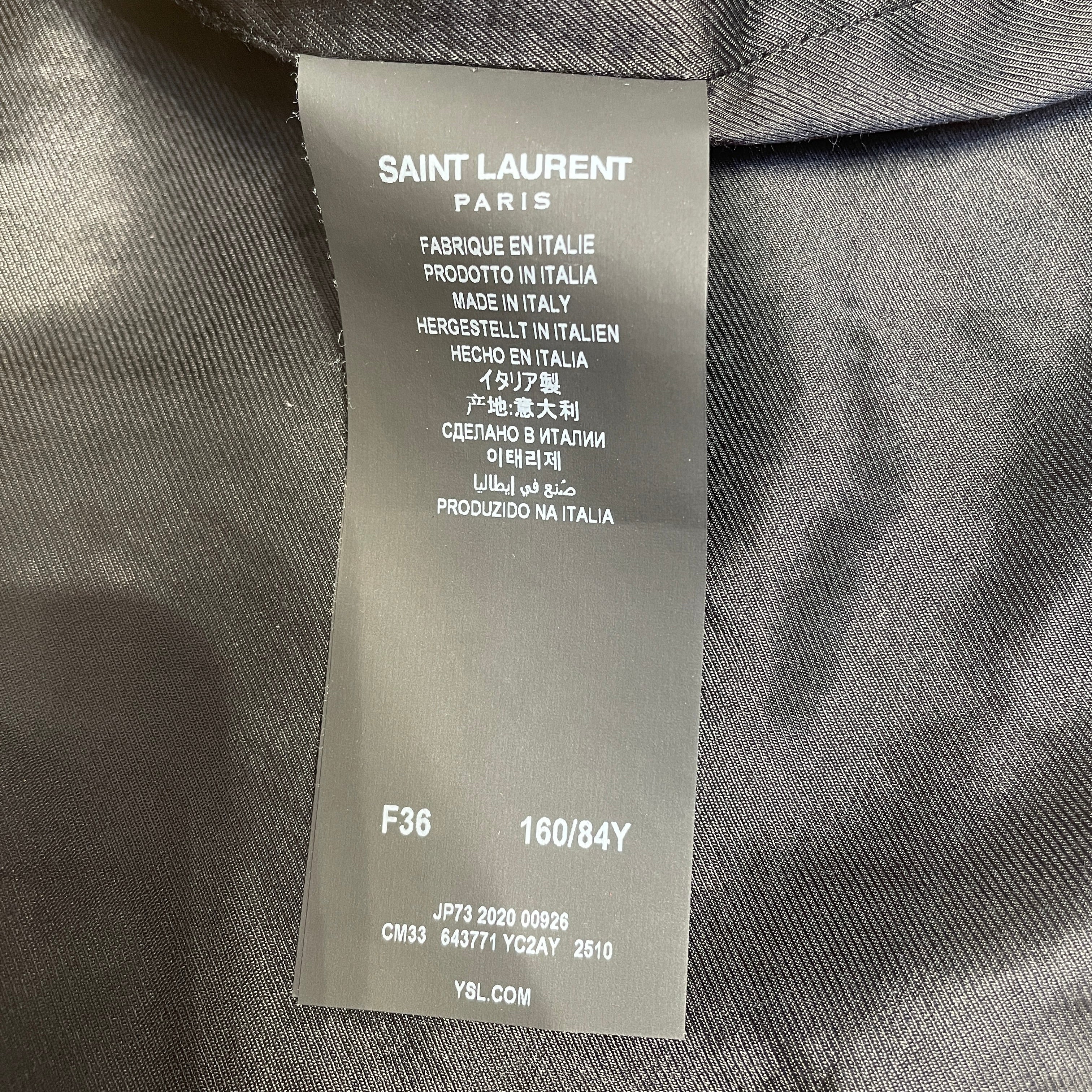 SAINT LAURENT/Jacket/M/Cowhide/CML/ view 3