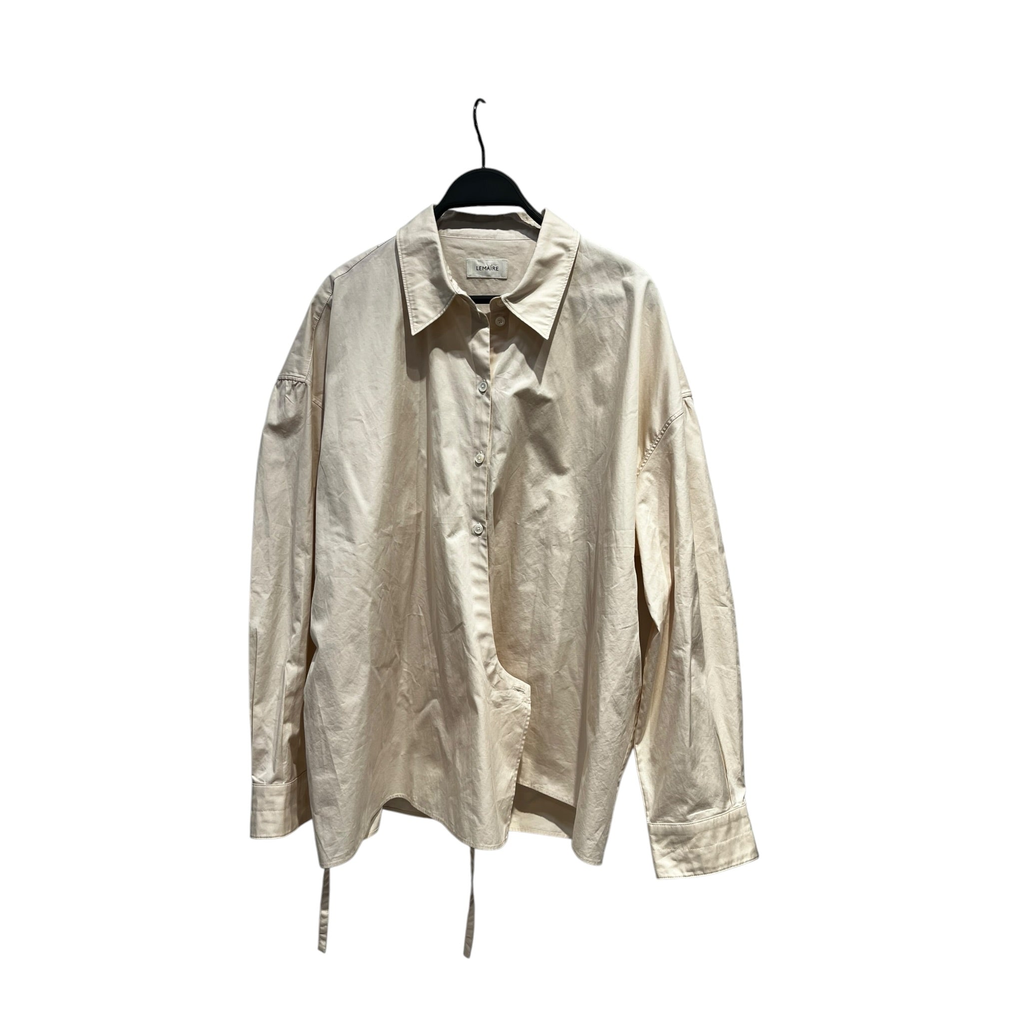 LEMAIRE/LS Blouse/42/Cotton/BEG/Straight Collar Twisted Shirt view 1