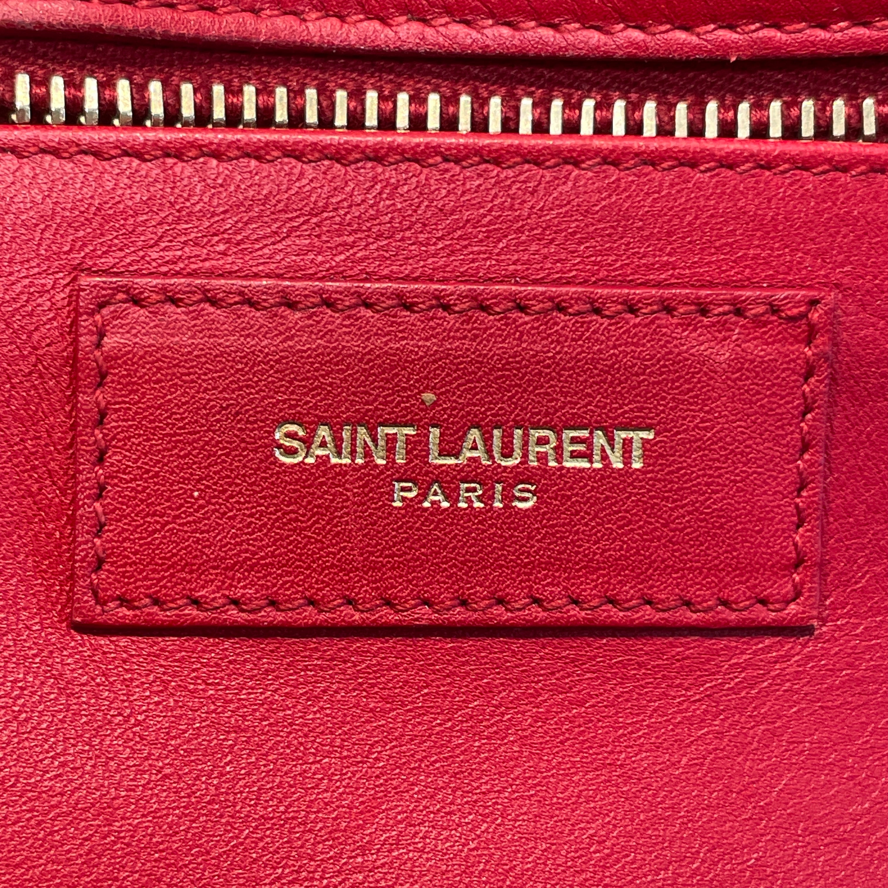 YVES SAINT LAURENT/Hand Bag/Leather/RED/Y Cabas Small view 5