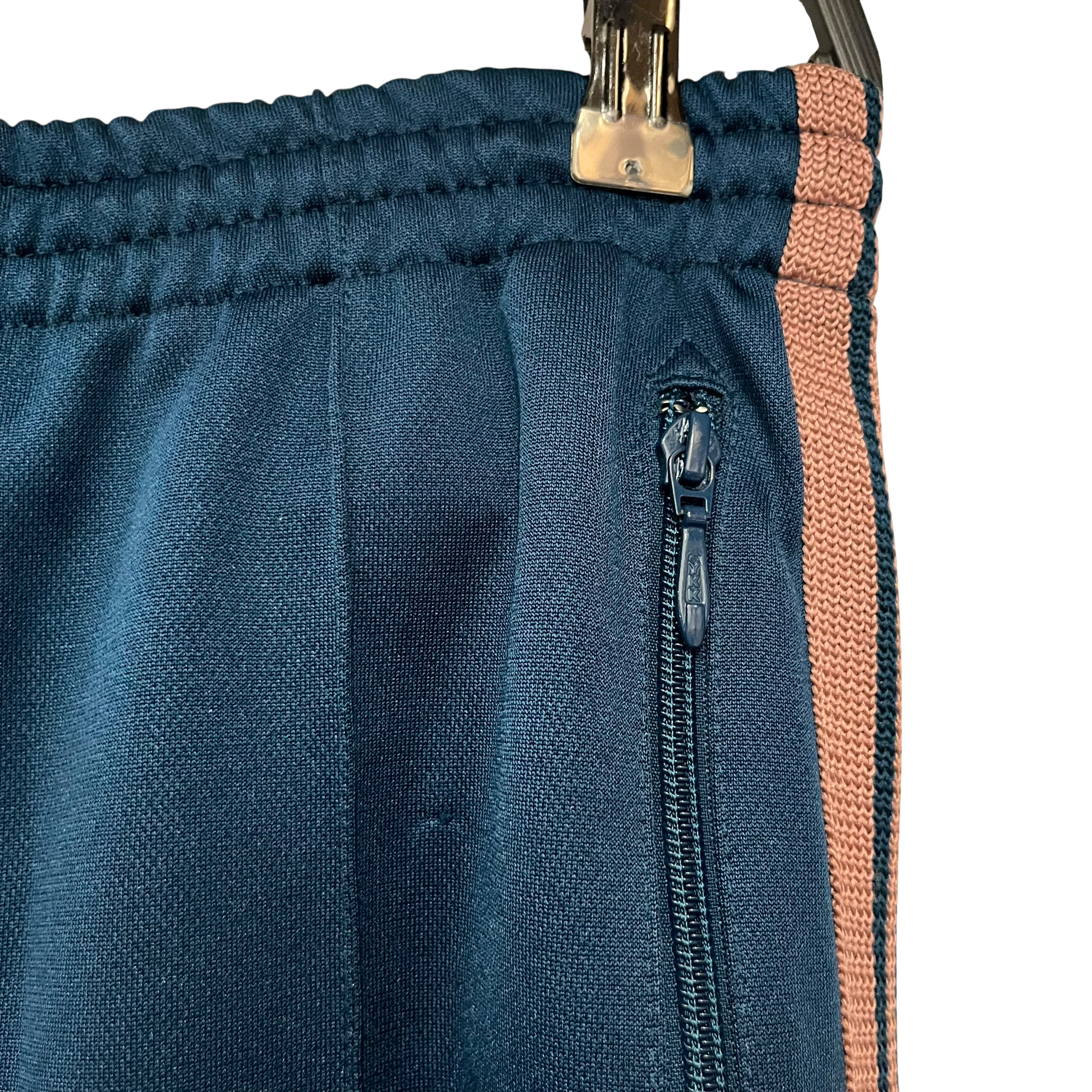 Needles/Pants/S/Cotton/BLU/teal with pink side strip view 5