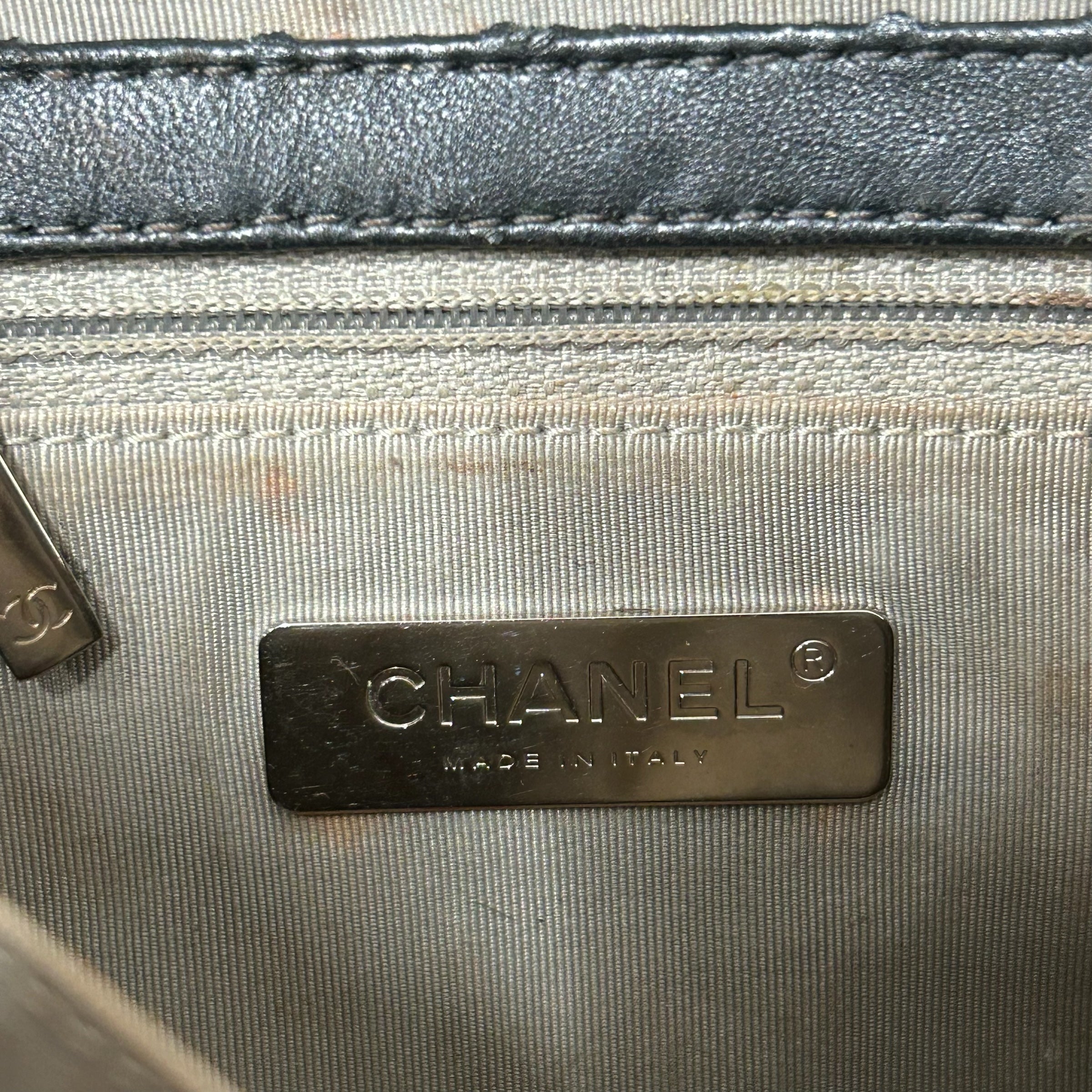 CHANEL/Clutch Bag/Leather/GRY/ view 6