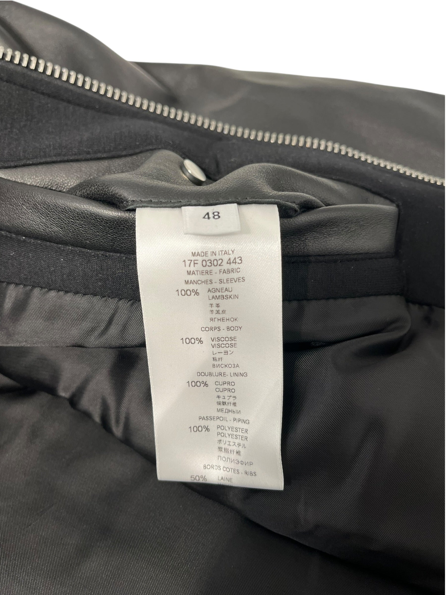 GIVENCHY/Jacket/48/Leather/BLK/SCUBA HOODED TEDDY JKT view 4