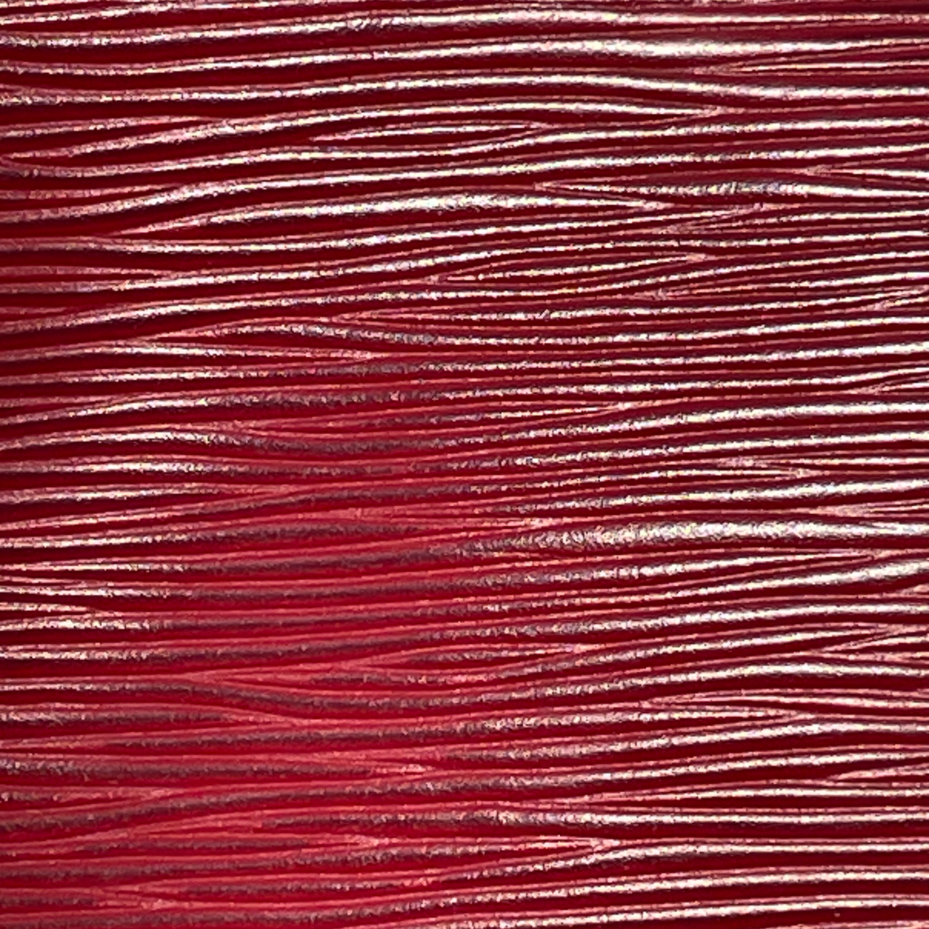 LOUIS VUITTON/Hand Bag/Leather/RED/EPI view 6