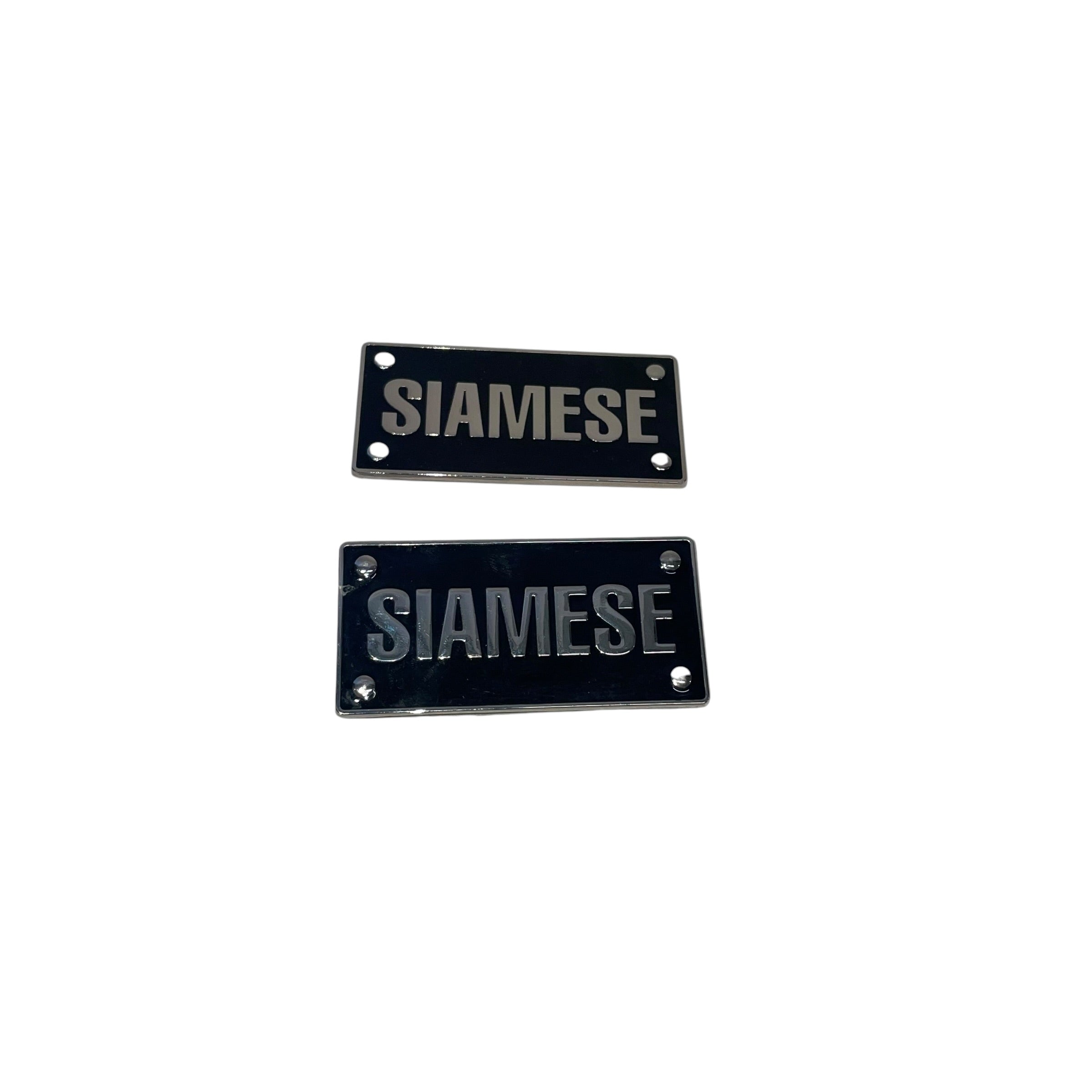 SIAMESE/Earrings/Leather/BLK/SIAMESE BLOCK view 1