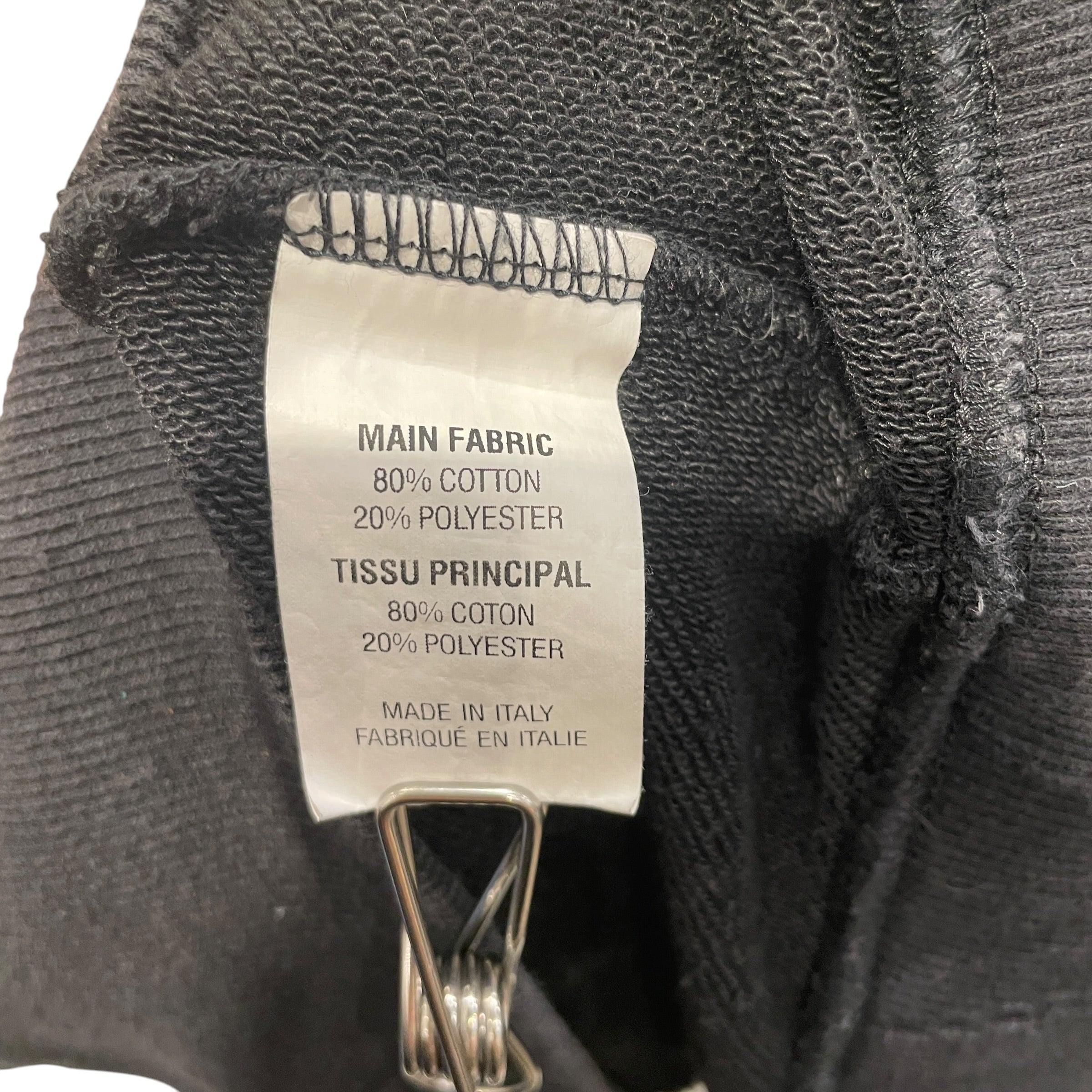 VETEMENTS/Hoodie/S/Cotton/BLK/HUGE TAG ON THE HOOD view 3