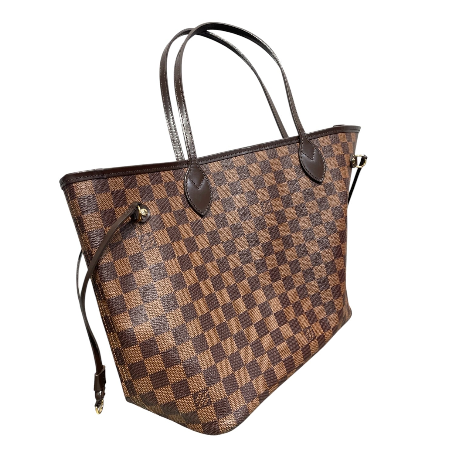LOUIS VUITTON/Tote Bag/Monogram/Leather/BRW/DAMIER EBENE NEVERFULL MM view 6