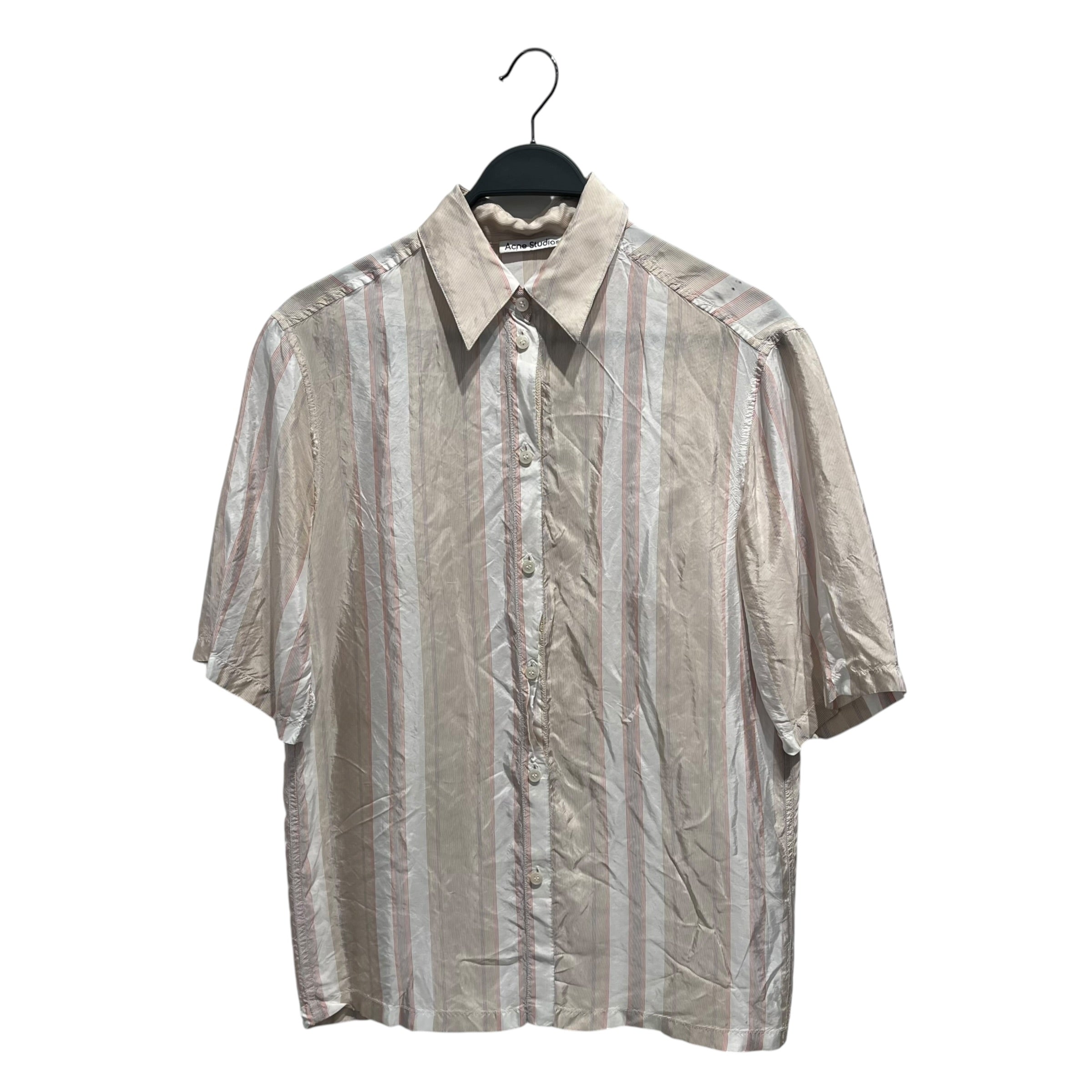 Acne Studios/SS Shirt/36/Cotton/MLT/Stripe/Red gold silver stripe view 1