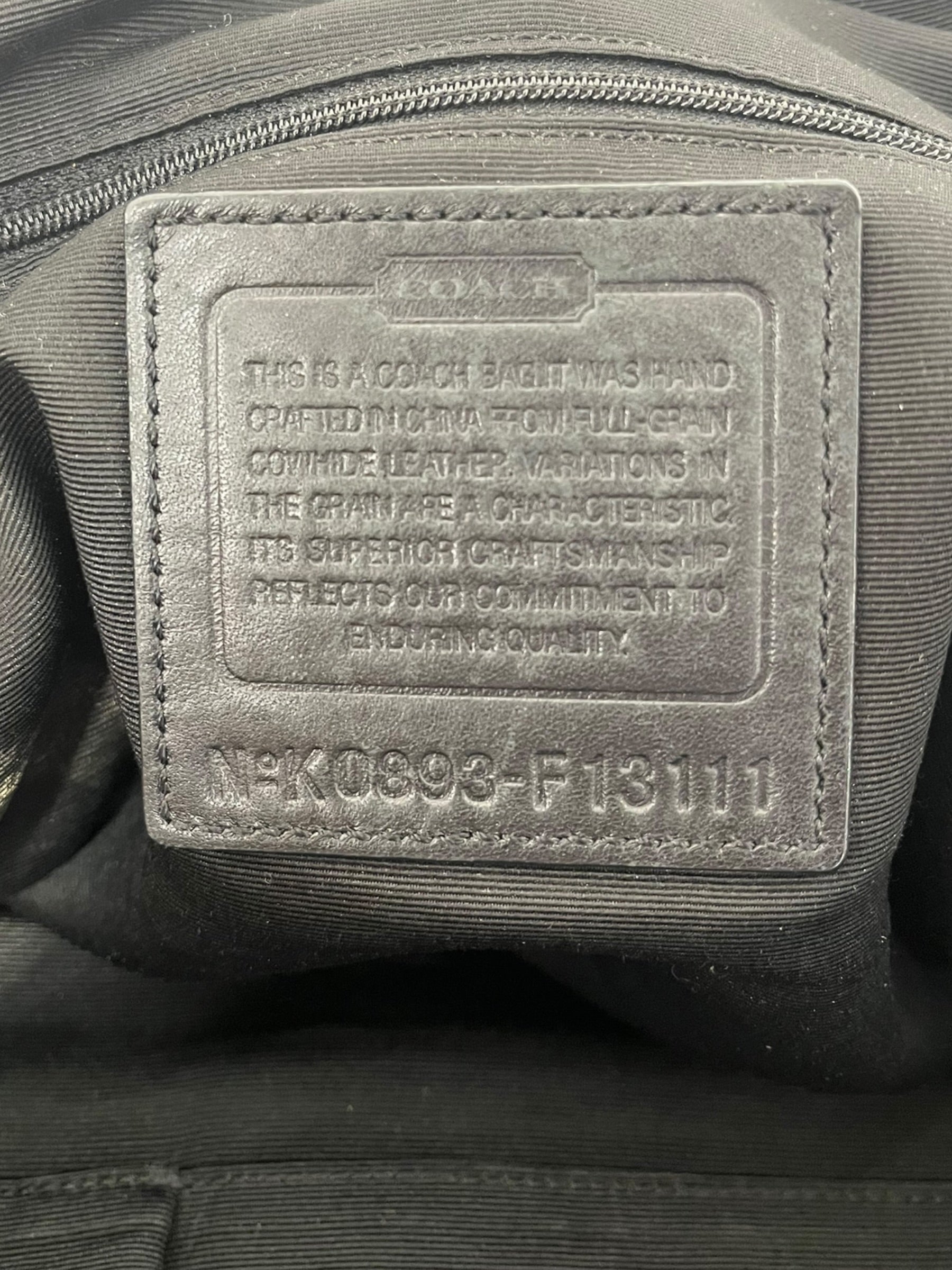 COACH/Bag/Leather/BLK/SILVER BUCKLE WEAVE STRAP view 6