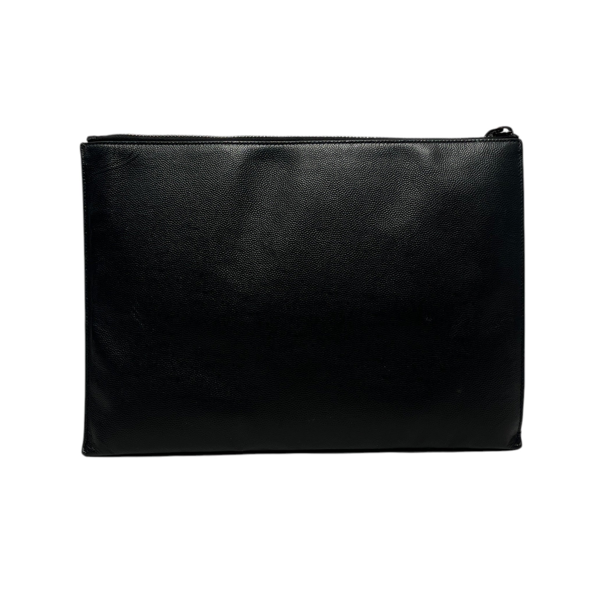 SAINT LAURENT/Pouch/Leather/BLK/PORTFOLIO LARGE 2024 view 2