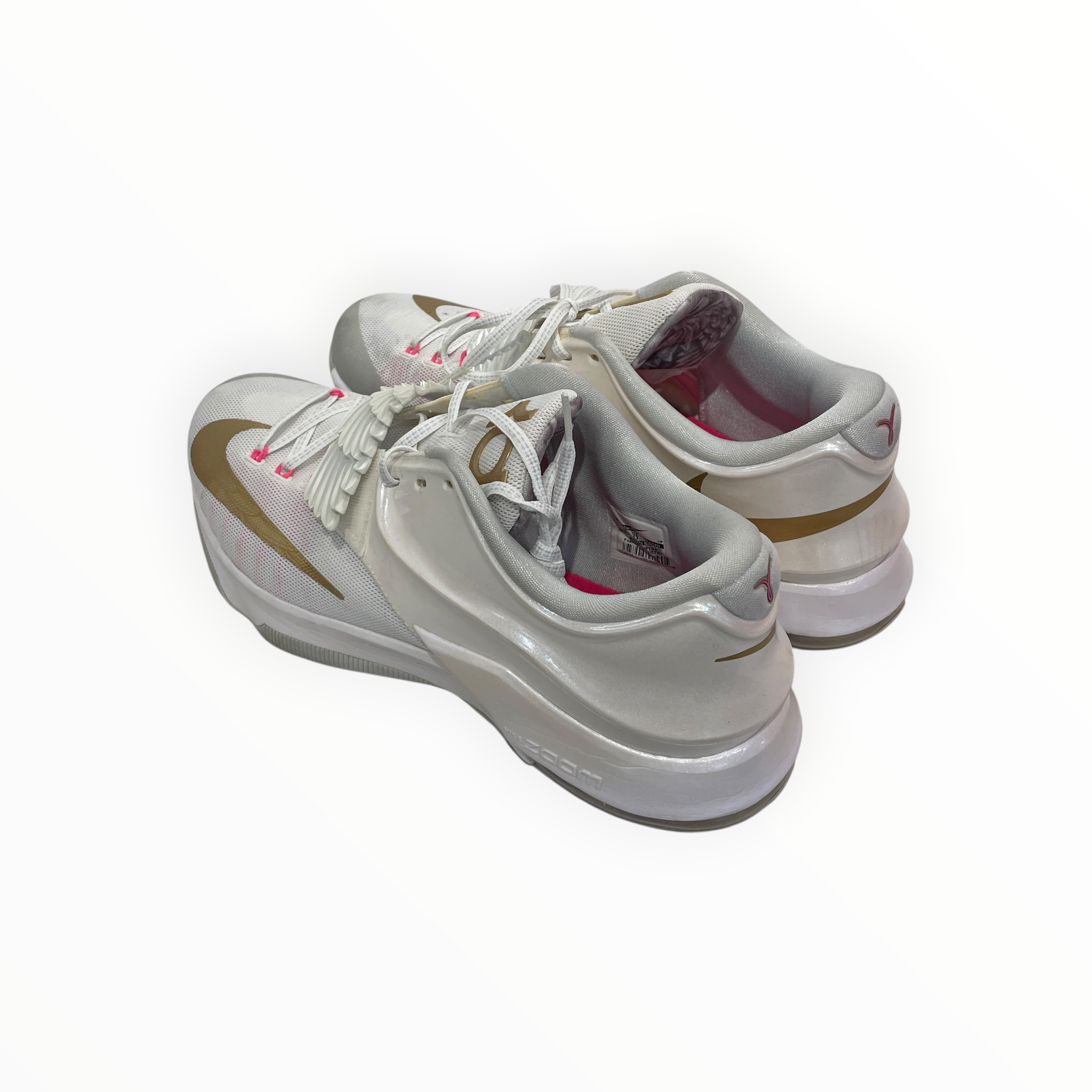 NIKE/Low-Sneakers/UK 14/WHT/Kevin Durant Aunt Pearl view 2