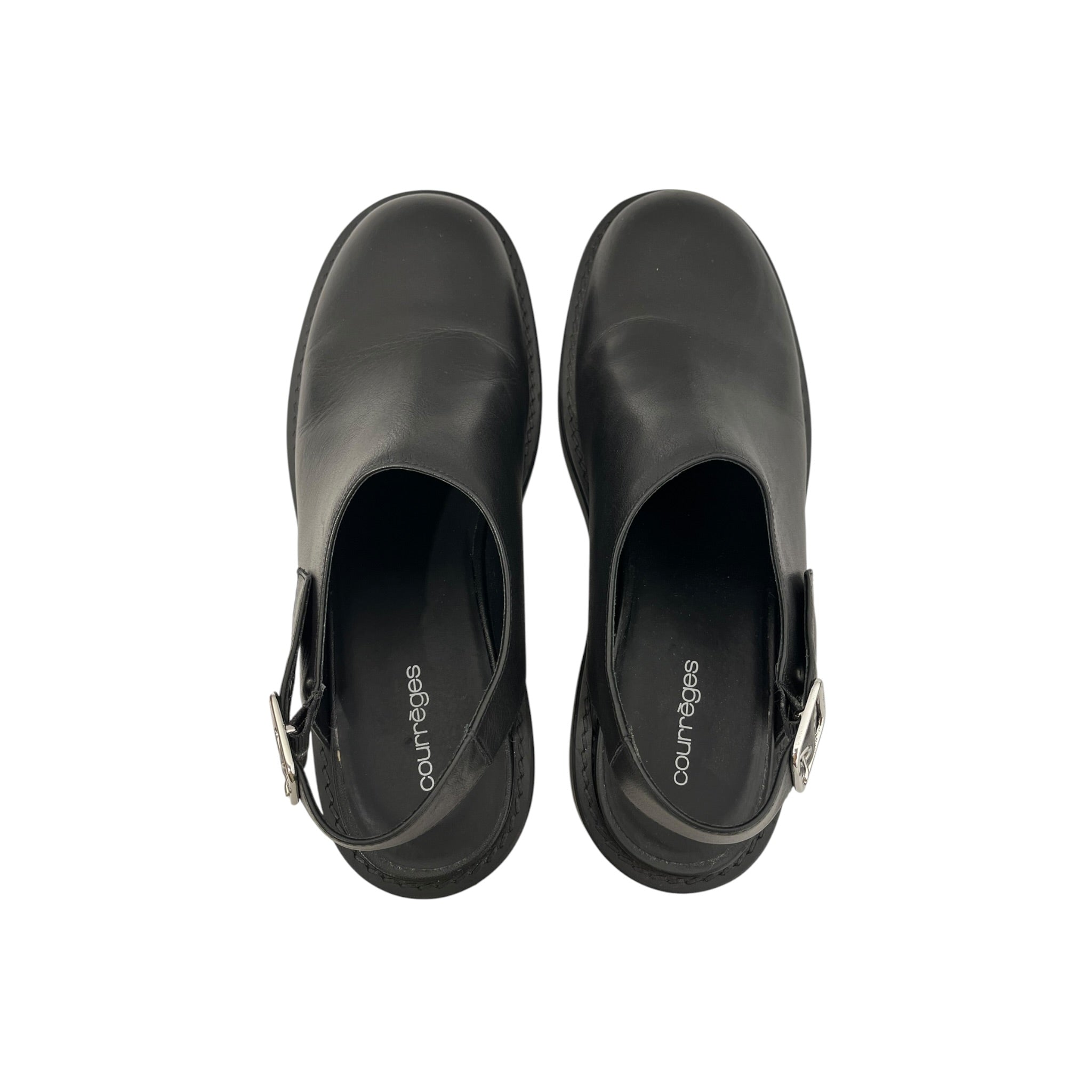 Courreges/Loafers/EU 44/Leather/BLK/GOGO CLOGS view 7