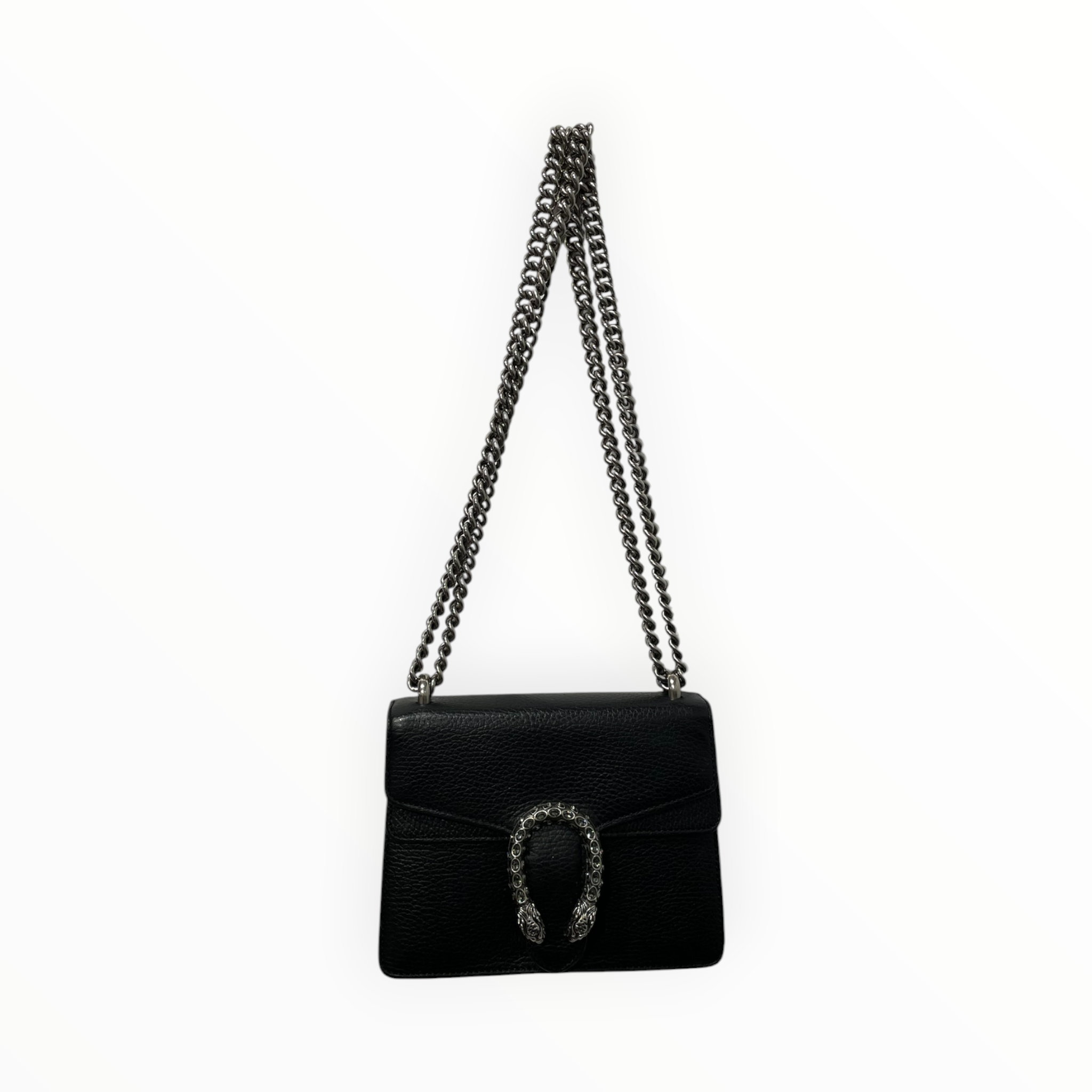 GUCCI/Cross Body Bag/Leather/BLK/DIONYSUS view 2