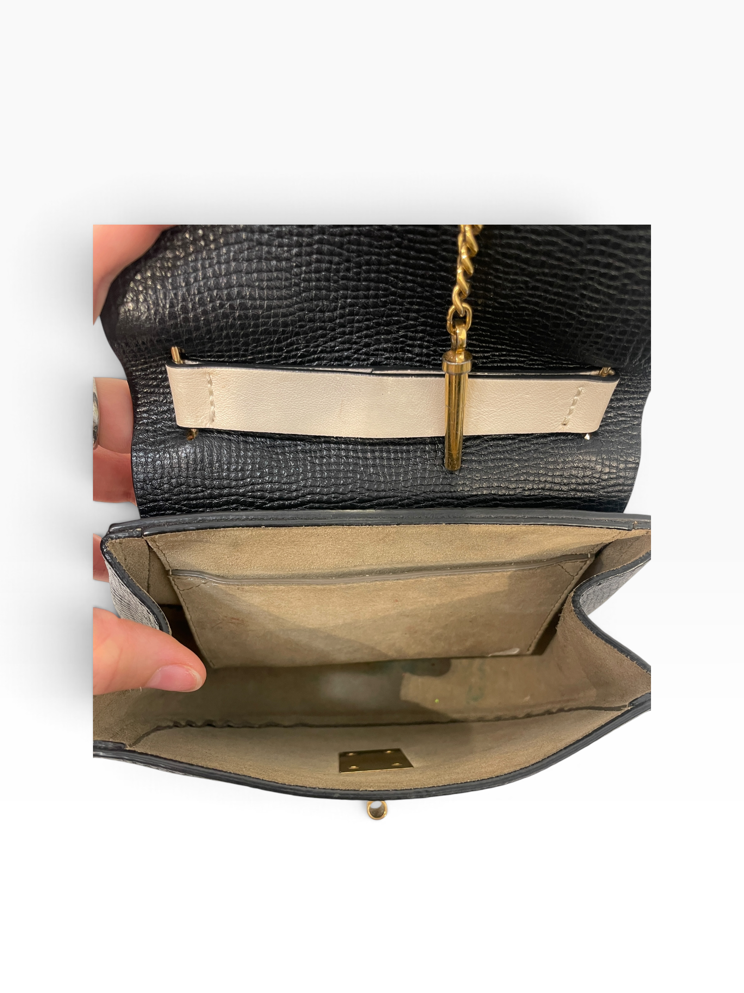 Chloe/Cross Body Bag/Leather/MLT/Bi-color Drew Shoulder Bag view 5
