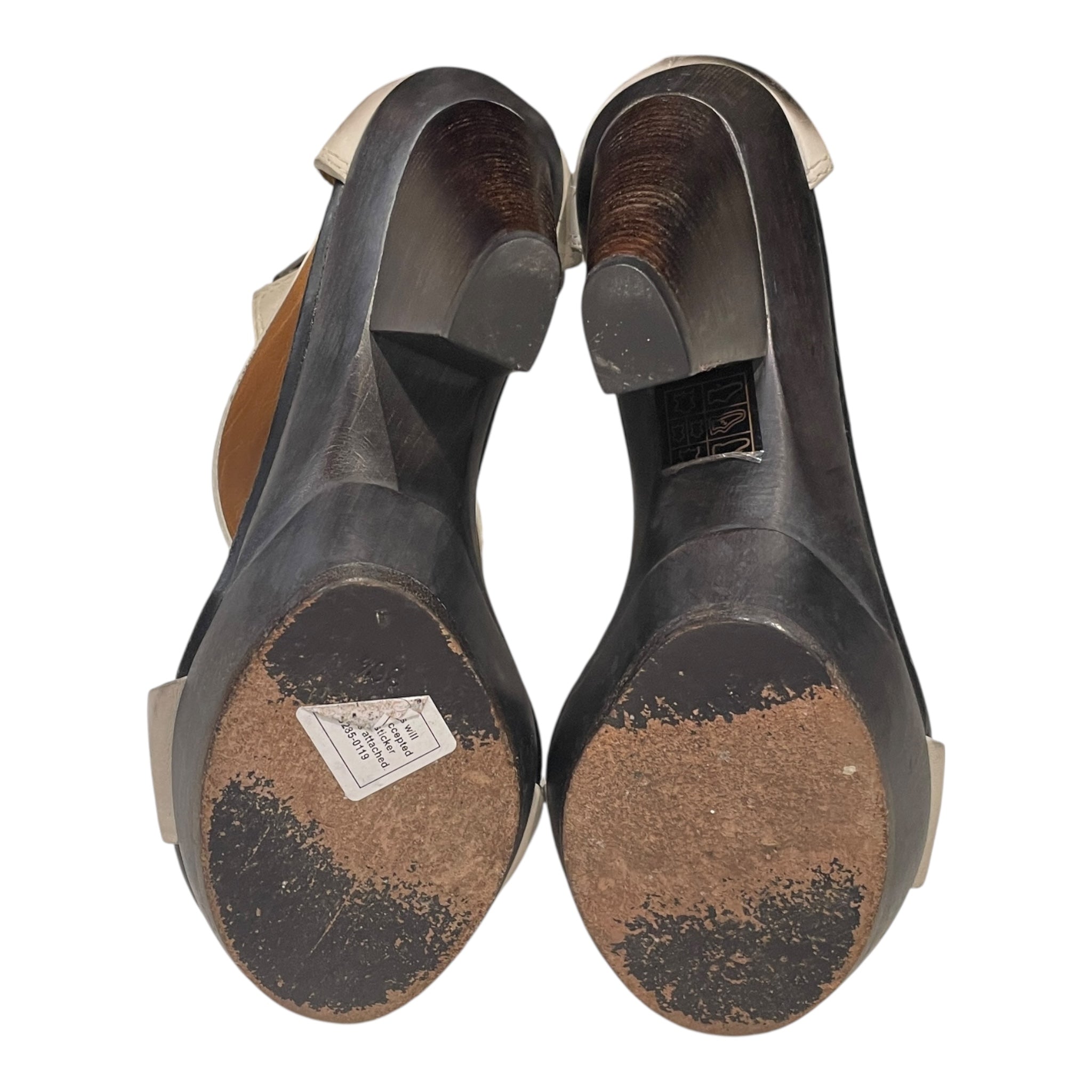 GIVENCHY/Heels/EU 36.5/Leather/CRM/Wedge Heel/ view 4