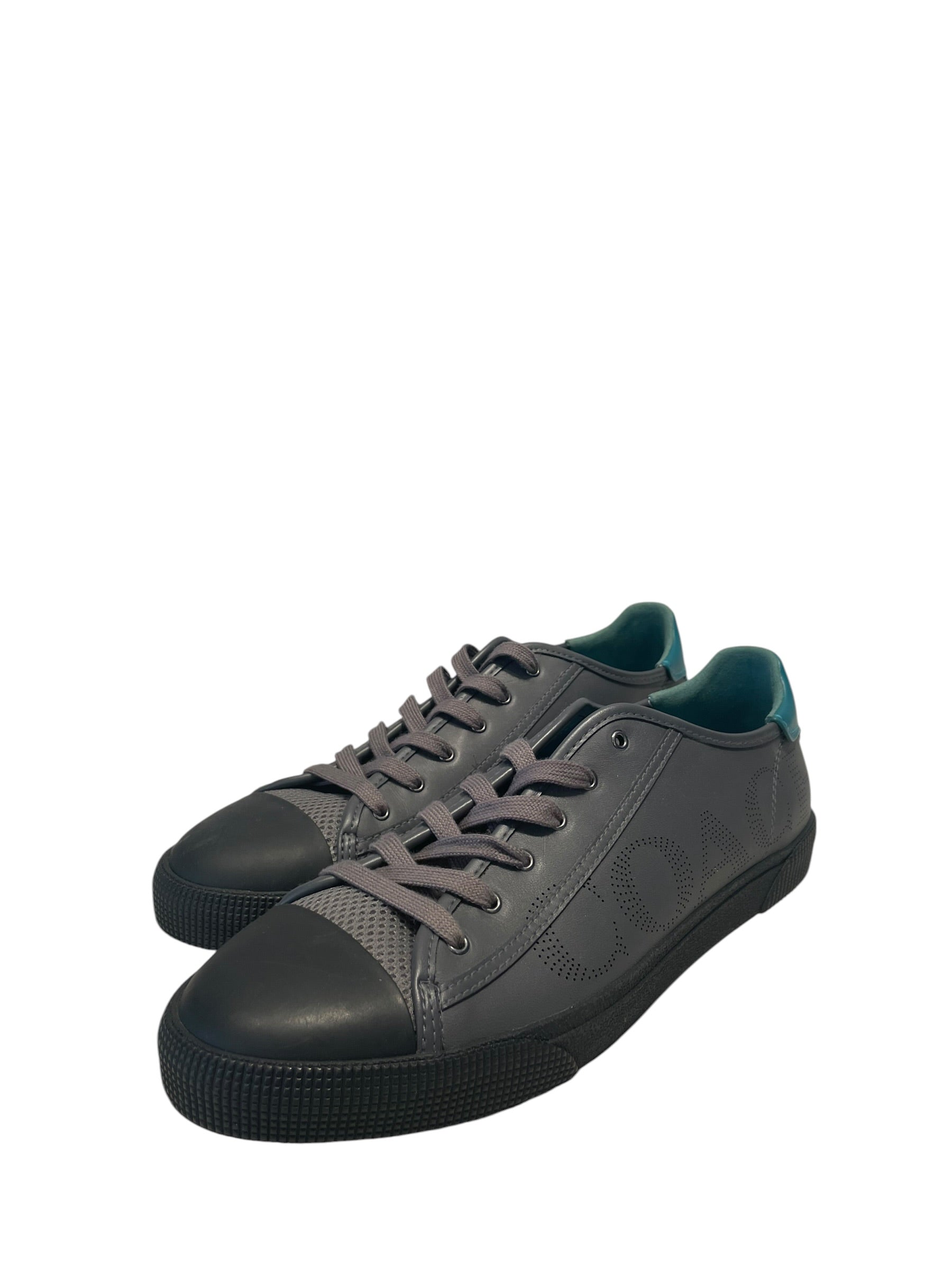 COACH/Low-Sneakers/US 8.5/GRY/Green Ankle Logo view 2