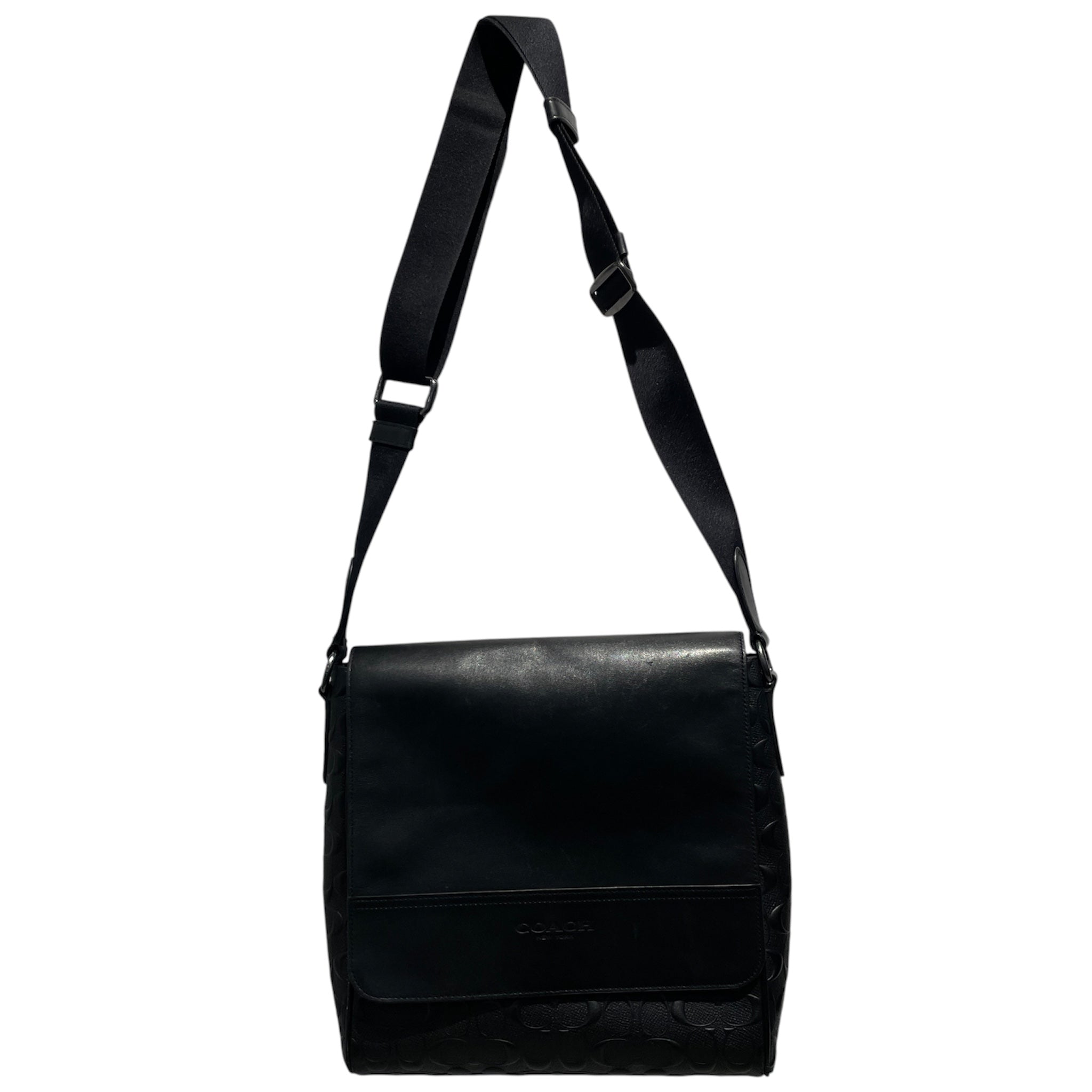COACH/Bag/Monogram/Leather/BLK/Houston Map Bag view 1