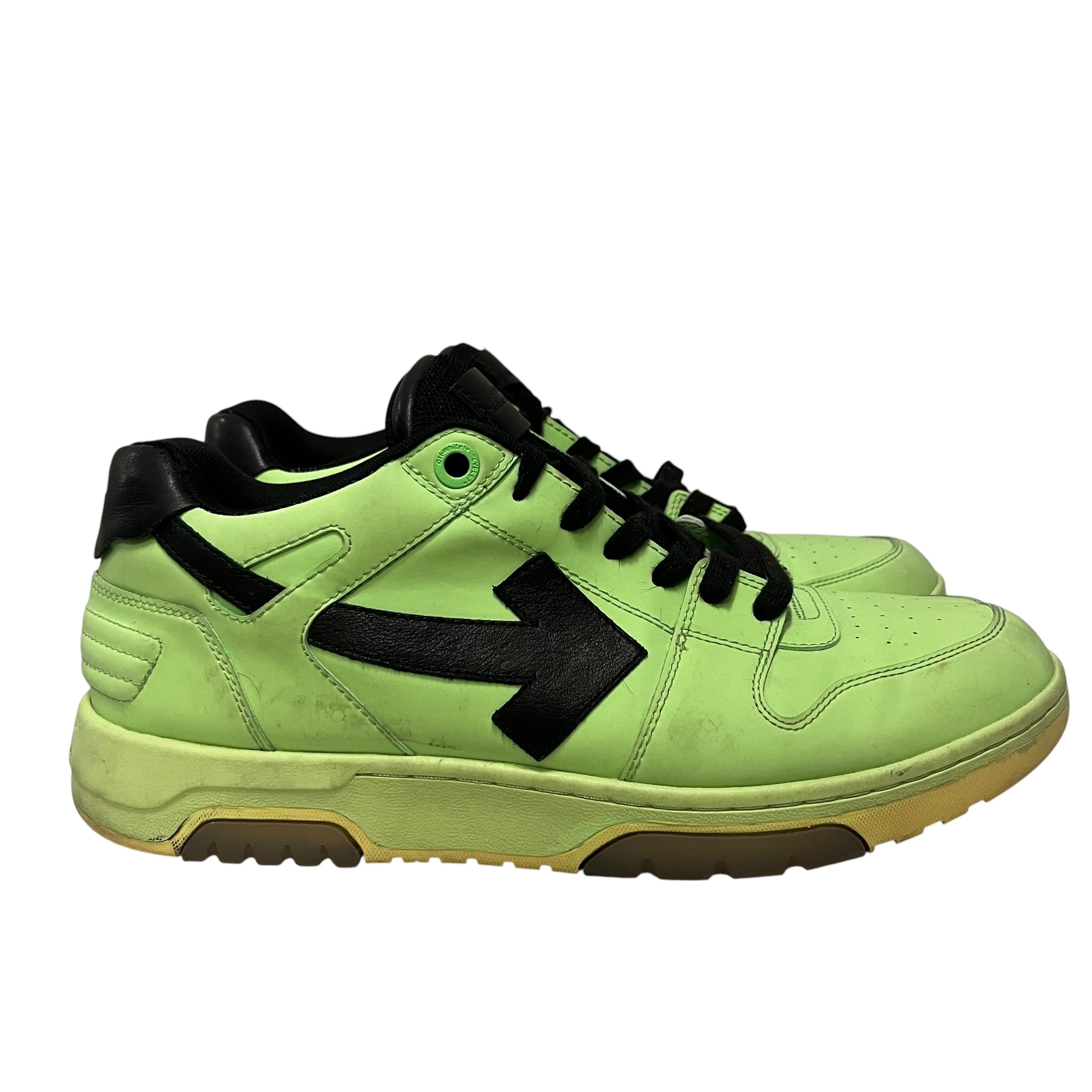 OFF-WHITE/Low-Sneakers/EU 45/Leather/GRN/FLUORESCENT UV REACTIVE view 4
