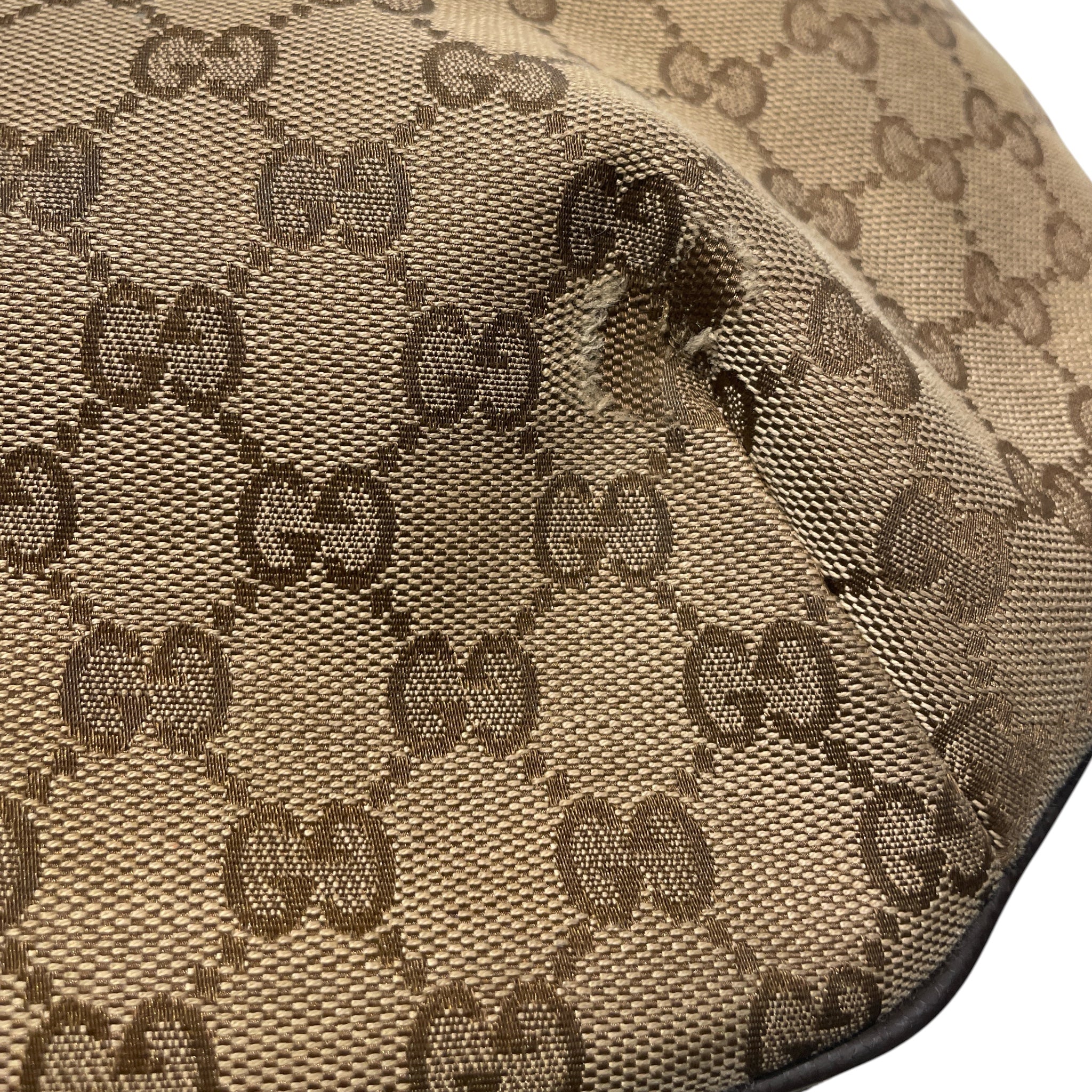 GUCCI/Hand Bag/Monogram/Cotton/BEG/HALF MOON view 10