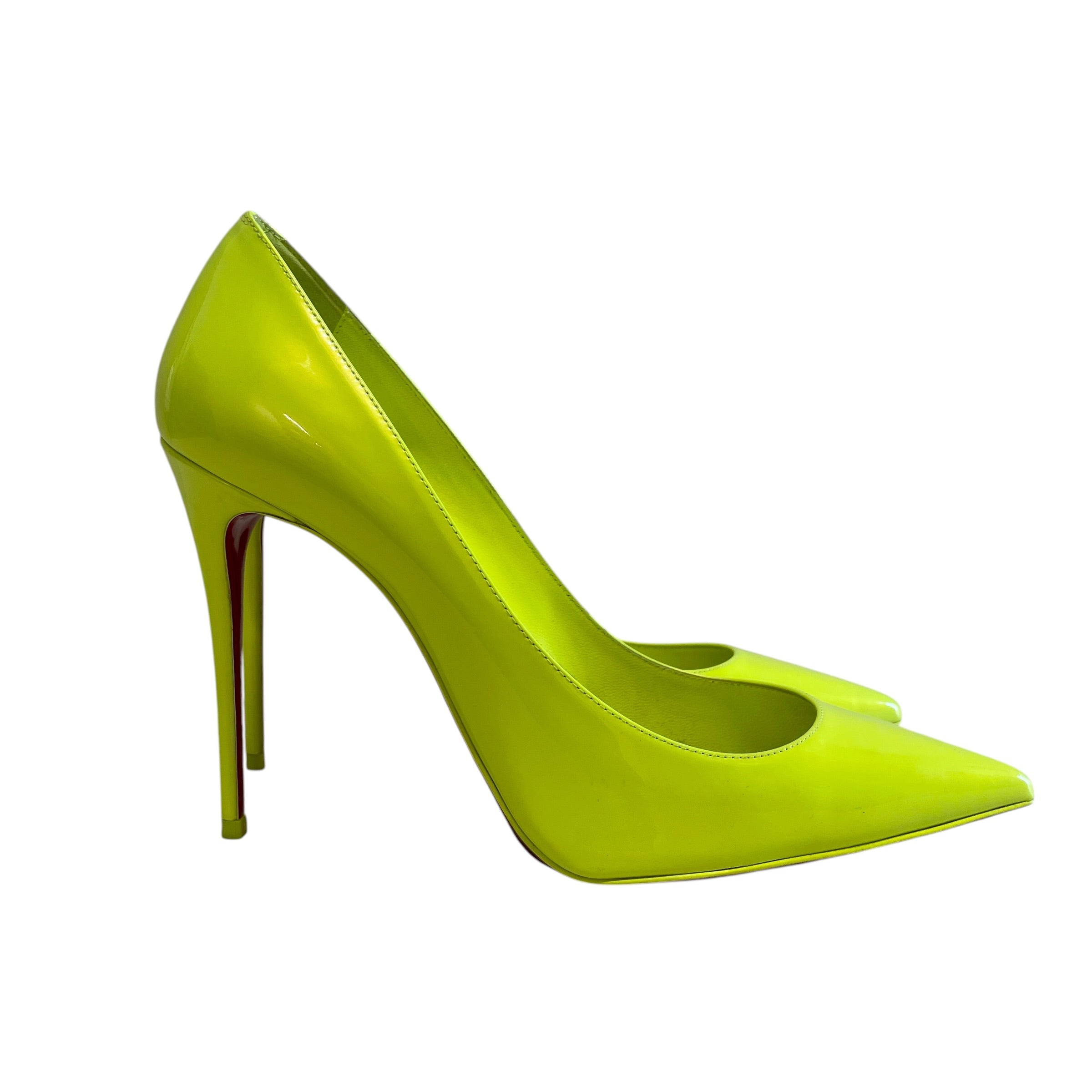 Christian Louboutin/Heels/US 8/Nylon/GRN/Highlight with insole gel view 2