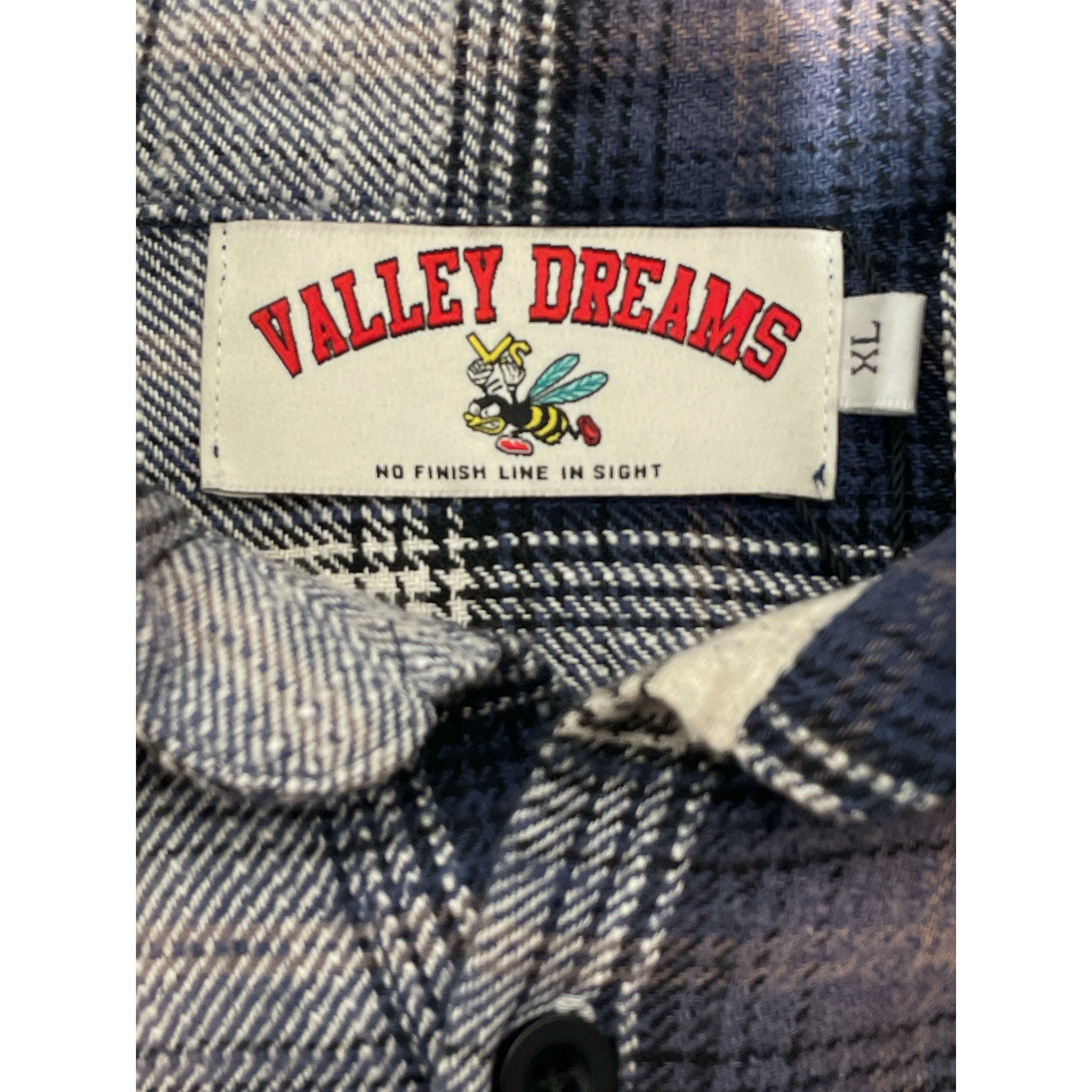 Vale Forever/Flannel Shirt/XL/Cotton/NVY/Plaid/Sky Gems Flannel shirt view 3