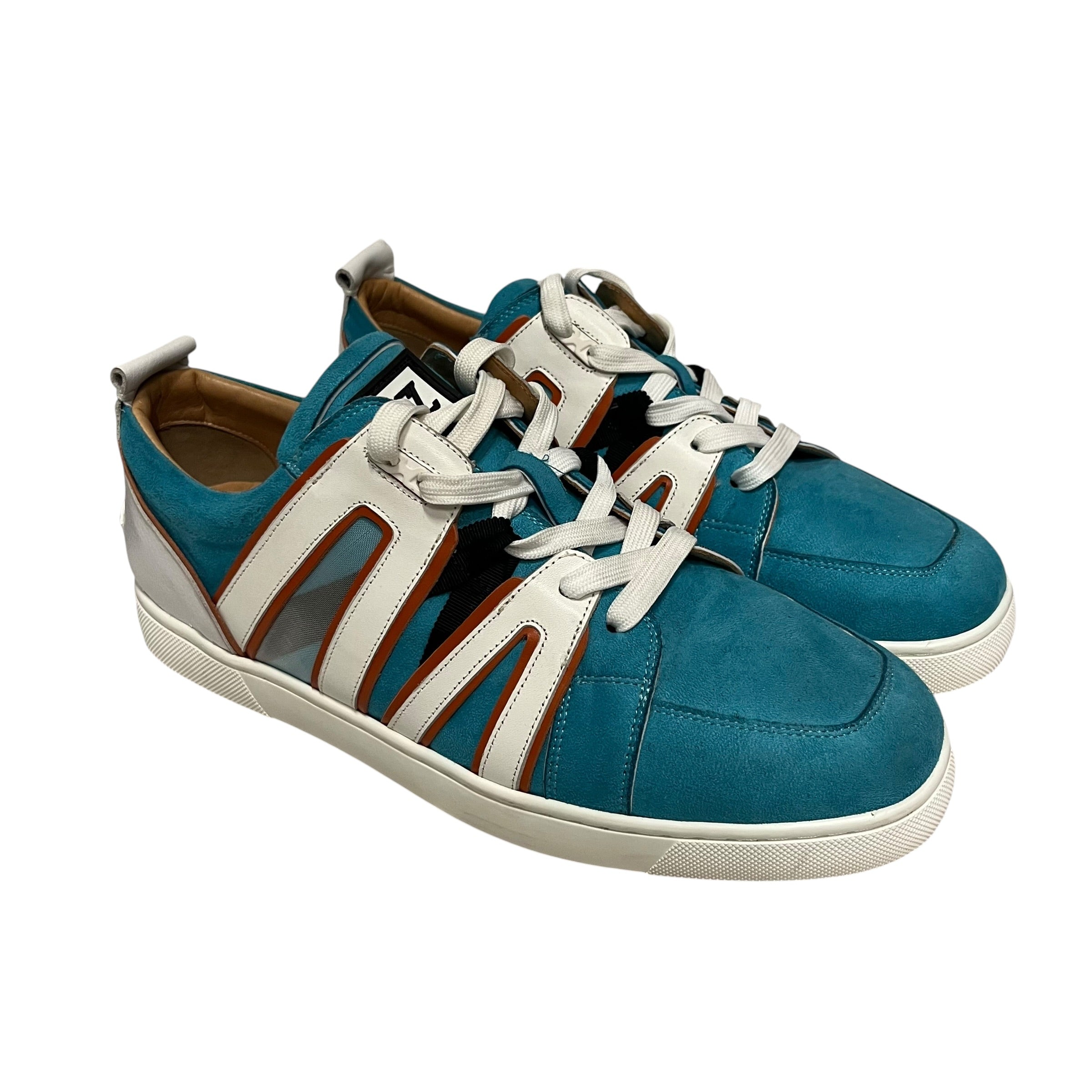 Christian Louboutin/Low-Sneakers/US 10.5/Suede/BLU/VIDA VIVA view 1