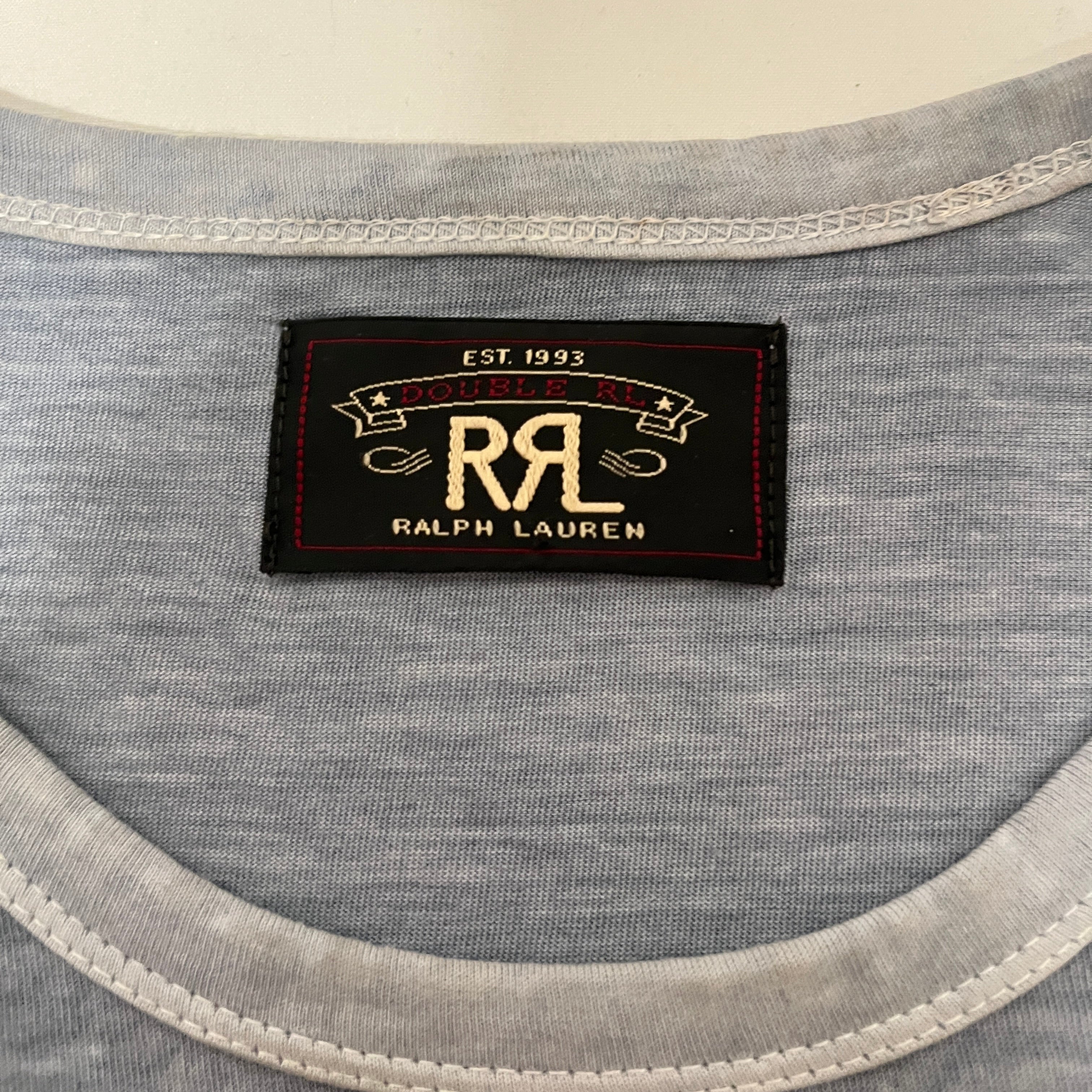 RRL/T-Shirt/M/Cotton/BLU/UNION RRL&CO LOGO view 4
