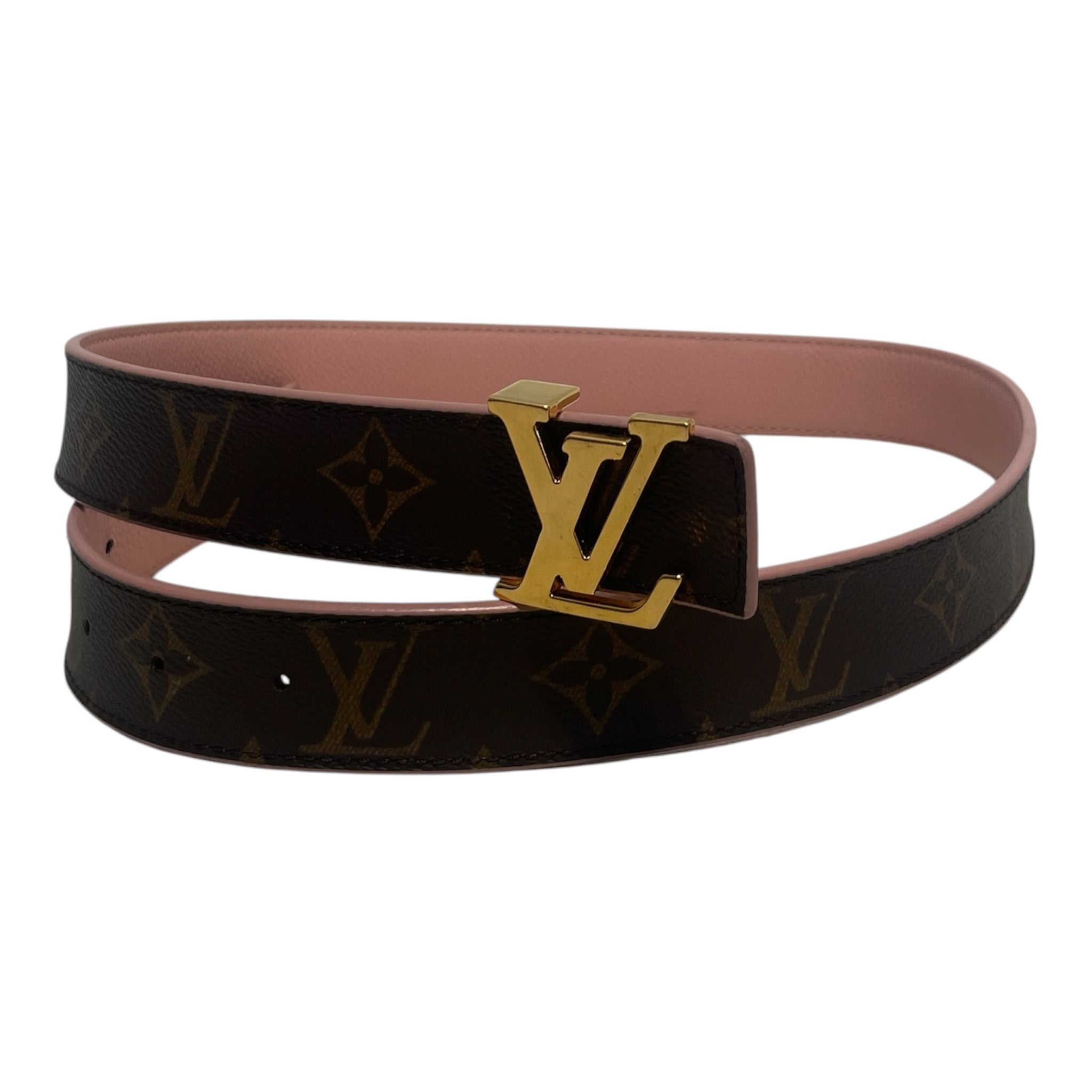 LOUIS VUITTON/Accessories/Monogram/Leather/BRW/Louis Vuitton Belt Pink Interi view 1