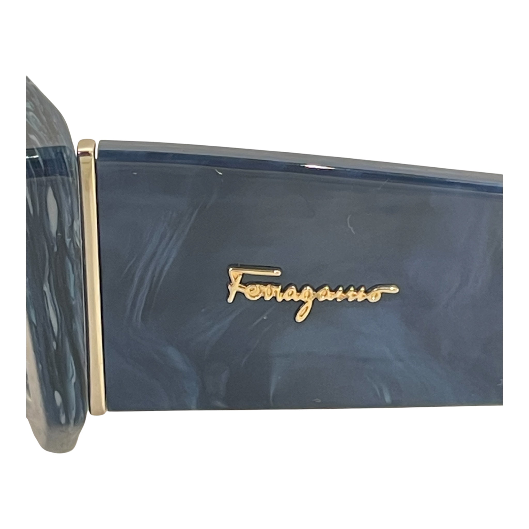 Salvatore Ferragamo/Sunglasses/Plastic/IDG/L's/marble blue view 3