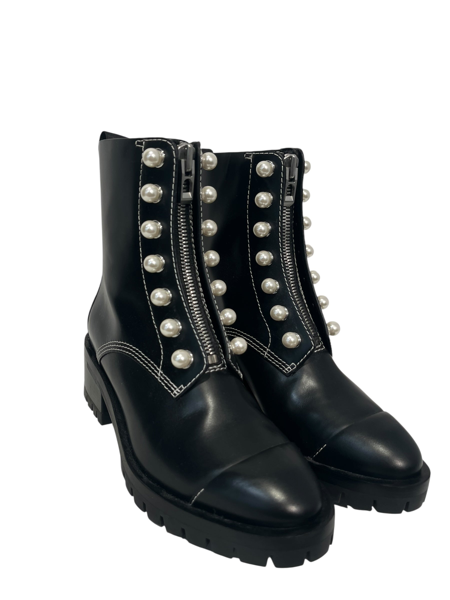 3.1 phillip lim/Long Boots/EU 40/Leather/BLK/pearl long boots t392sle view 1