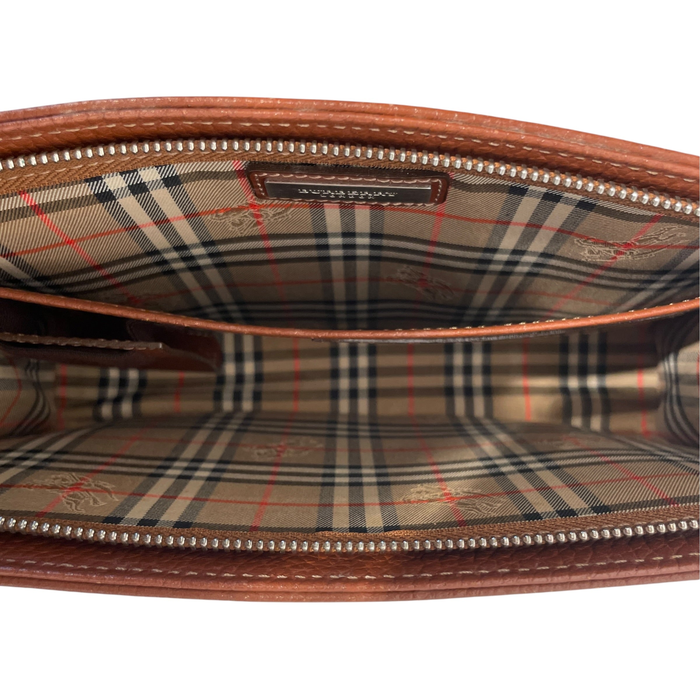 BURBERRY/Pouch/Leather/BRW/Toiletry Bag view 4